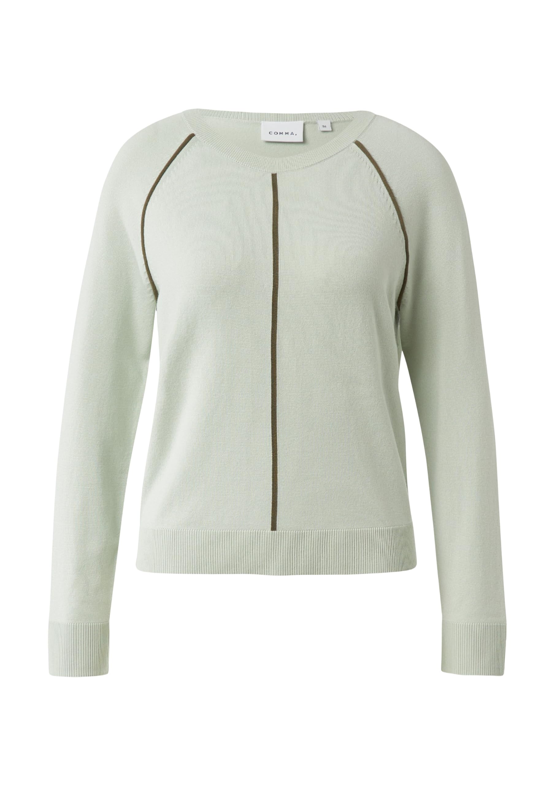 comma-strickpullover-feinstrick-beige-38-streifen image 3