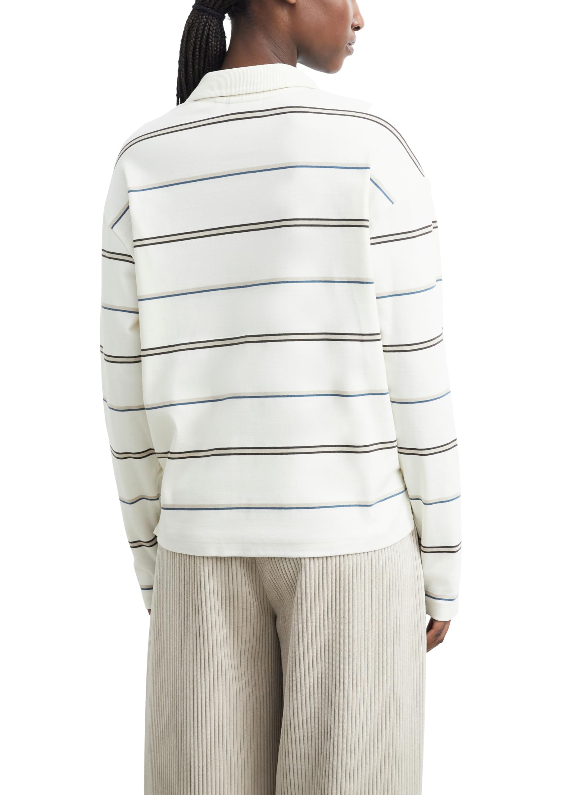 comma-poloshirt-relaxed-fit-jersey-streifen-gr-46 image 2