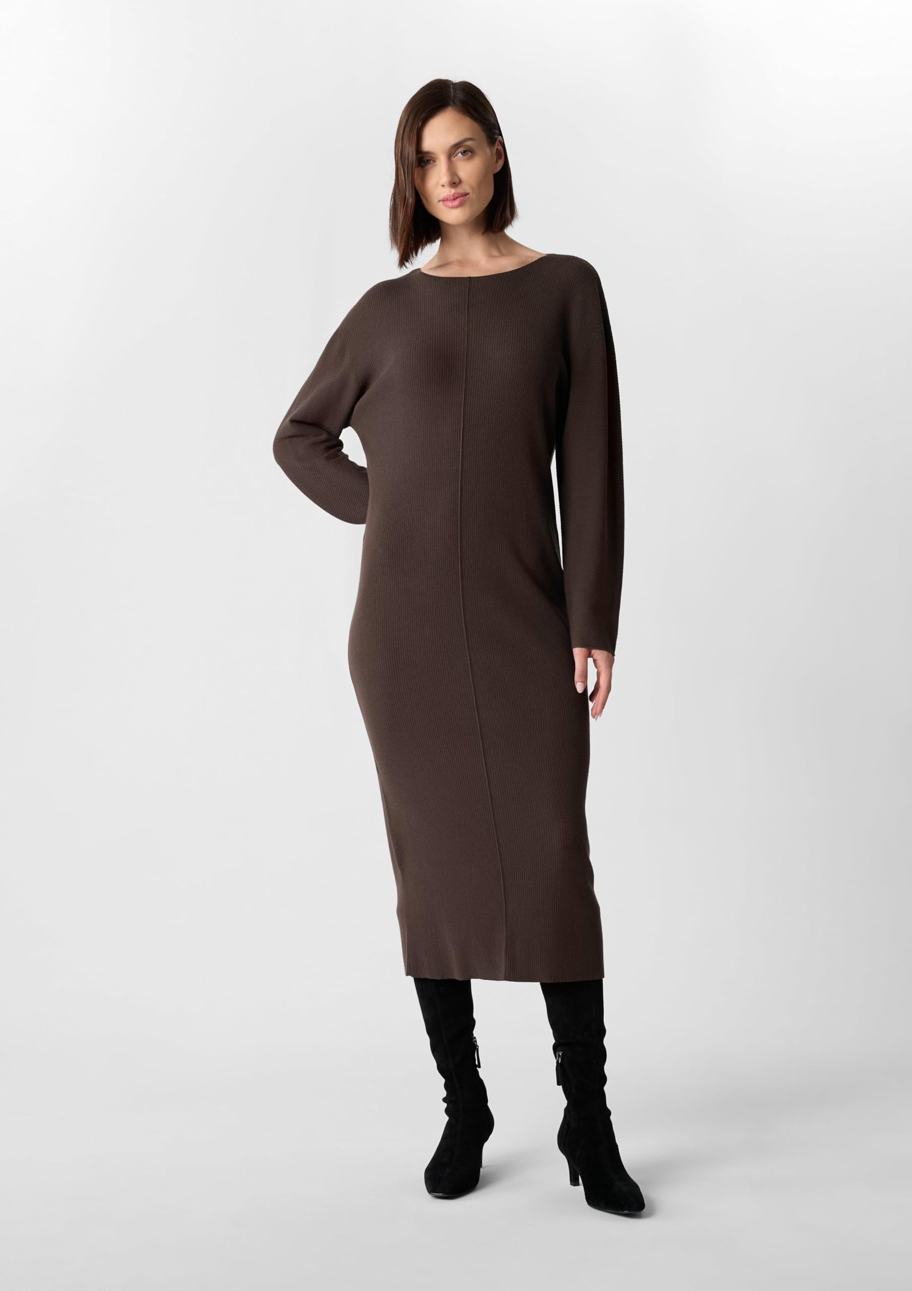 comma-rippstrickkleid-damen-gr-46-mit-schultern image 3