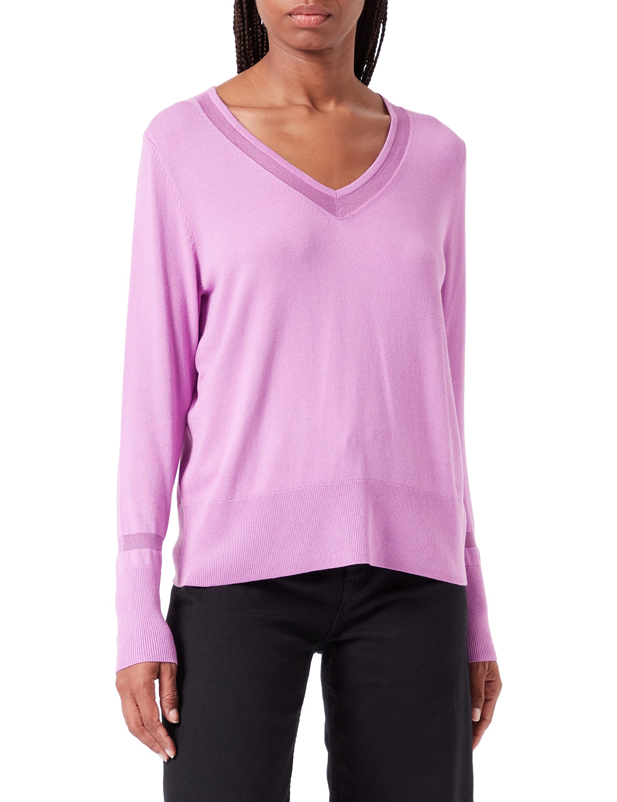 comma-pullover-v-ausschnitt-gr-36-pink-damen-strickpulli image 1