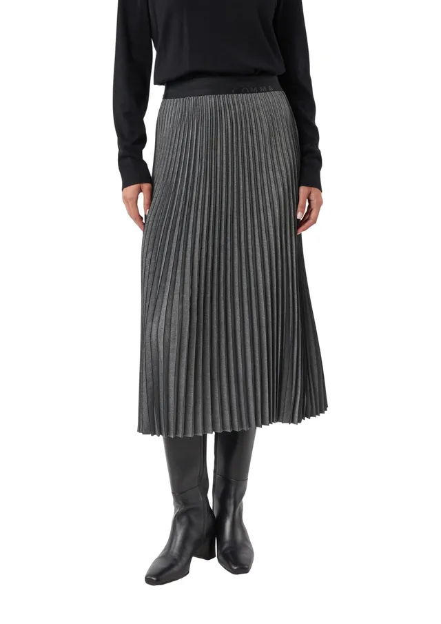 comma-skirts-plissierter-flanellrock-midi-gr-e-40 image 1