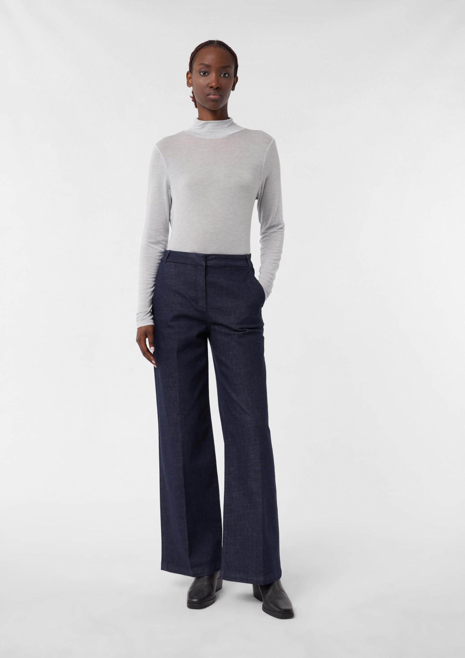 comma-cleane-dark-denim-jeans-damen-weites-bein-gr-e-44 image 7