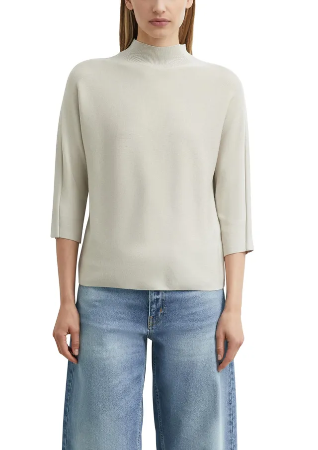 comma-knitwear-feinstrickpullover-3-4-arm-beige image 1