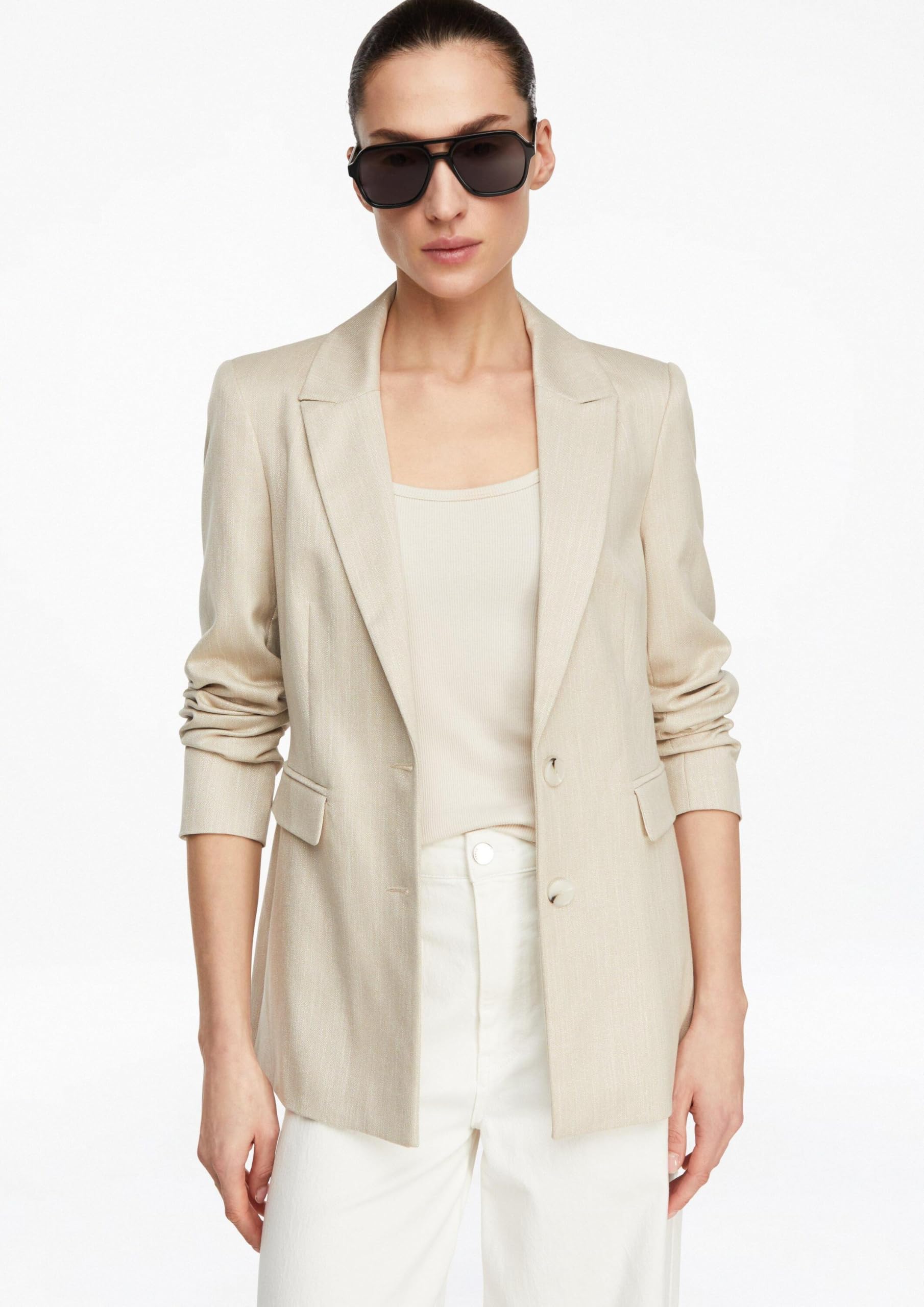 comma-blazer-mit-glitzergarn-tailliert-festlich-damen image 6