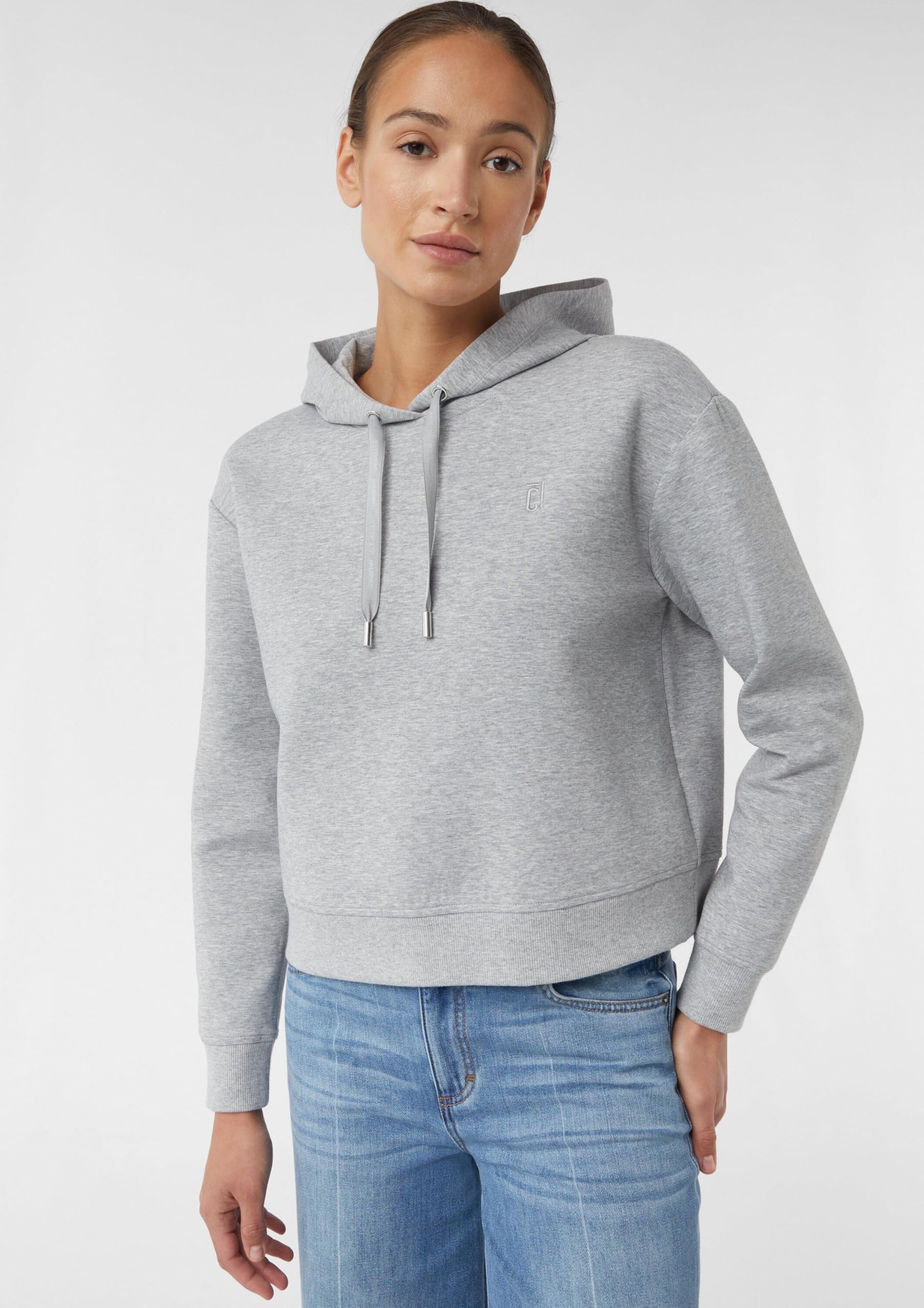 comma-sweatshirt-kapuze-logo-steingrau-gr-44 image 5