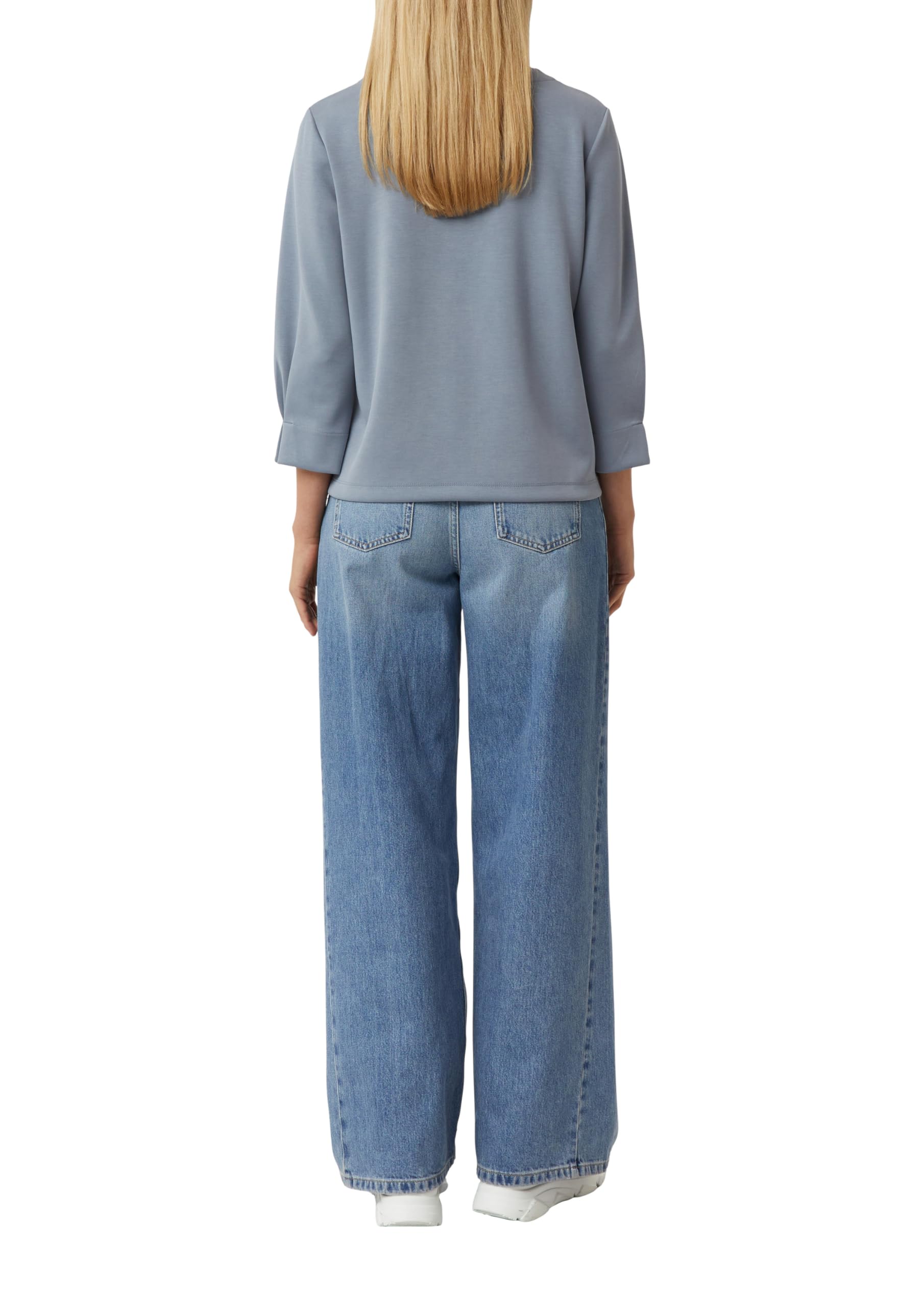 comma-sweatshirt-3-4-rmel-damen-schiefergrau-gr-42-weich image 2