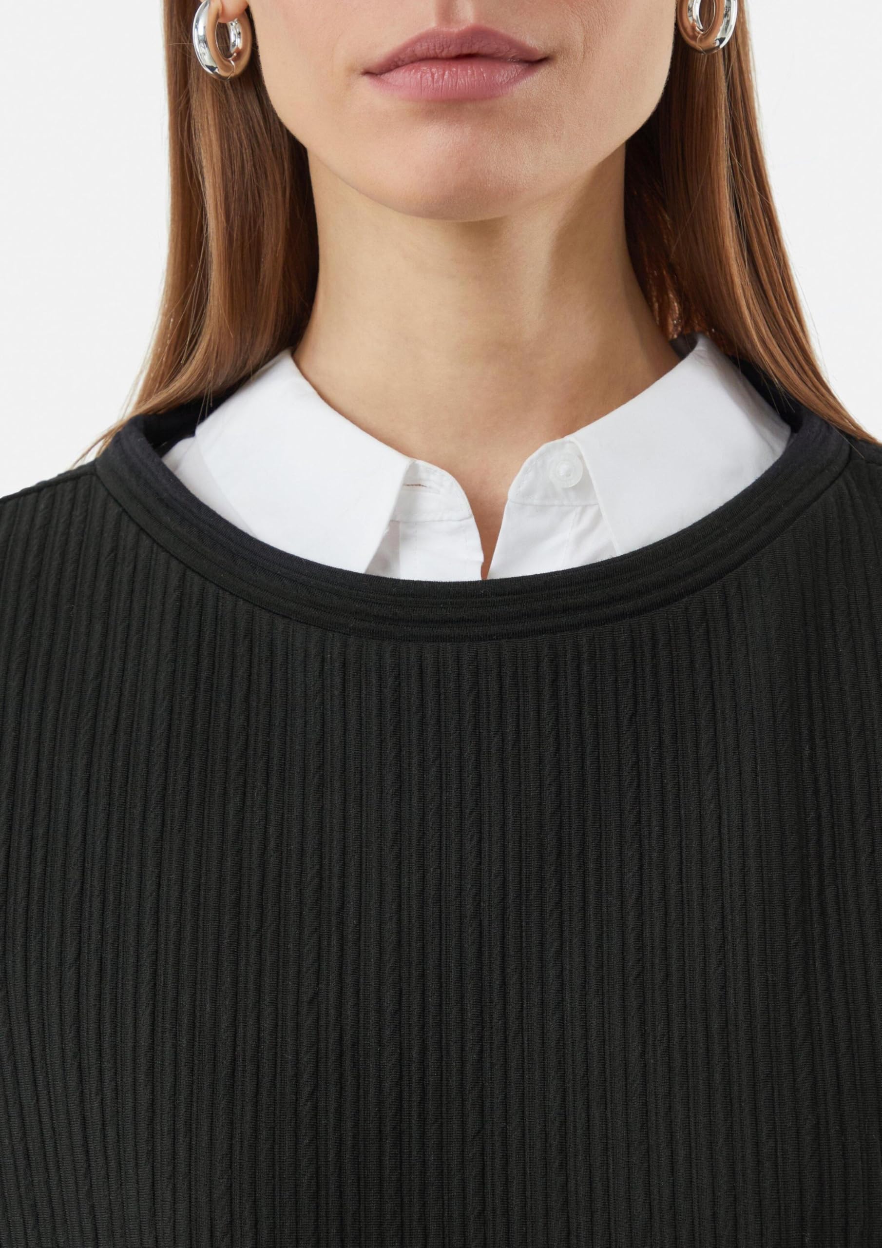 comma-strukturiertes-sweatshirt-mit-b-ndchen-gr-e-38 image 4