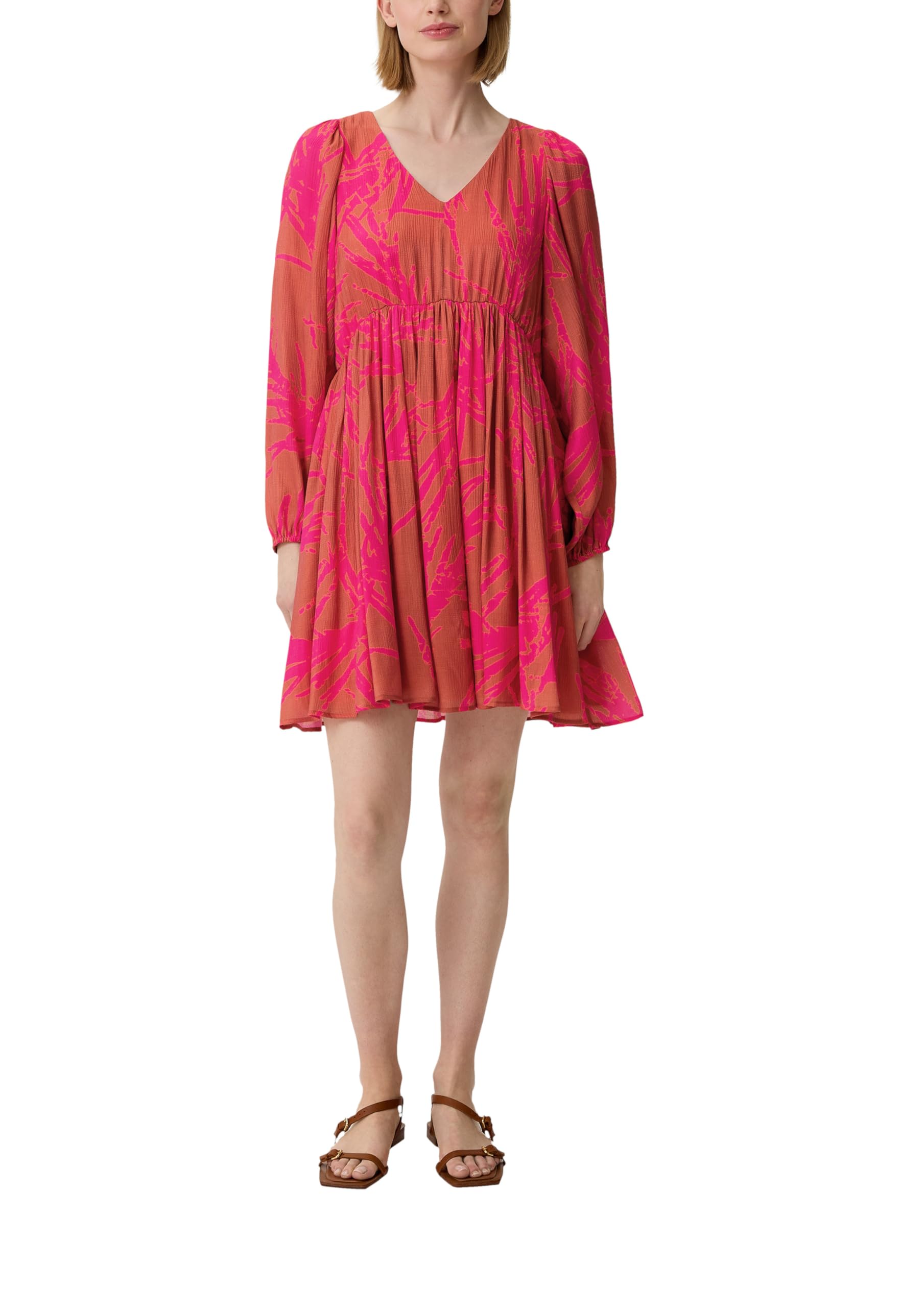 comma-kleid-dobby-struktur-allover-print-gr-34 image 1