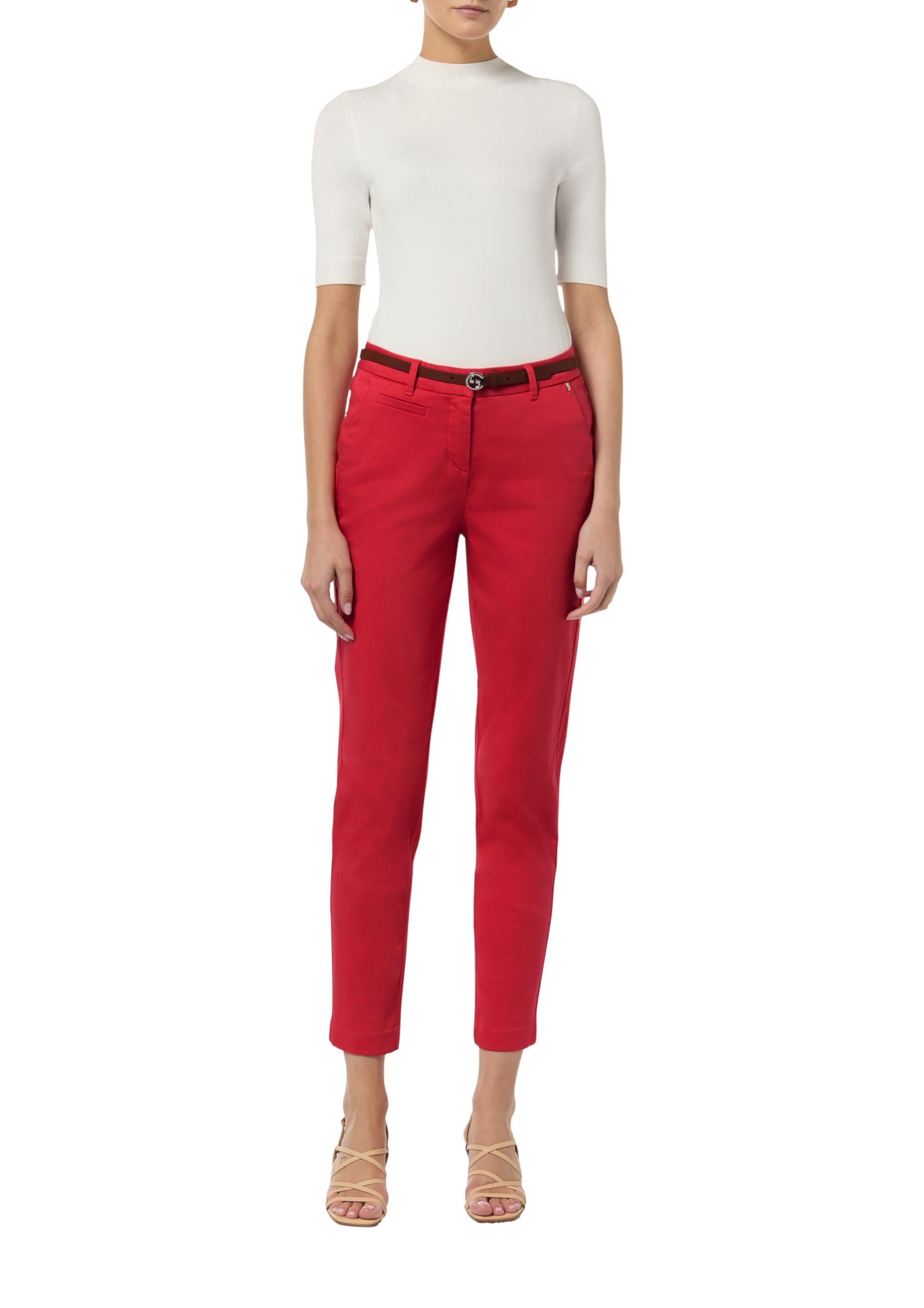 comma-trousers-chino-hose-2113036-schwarz-mit-g-rtel image 1