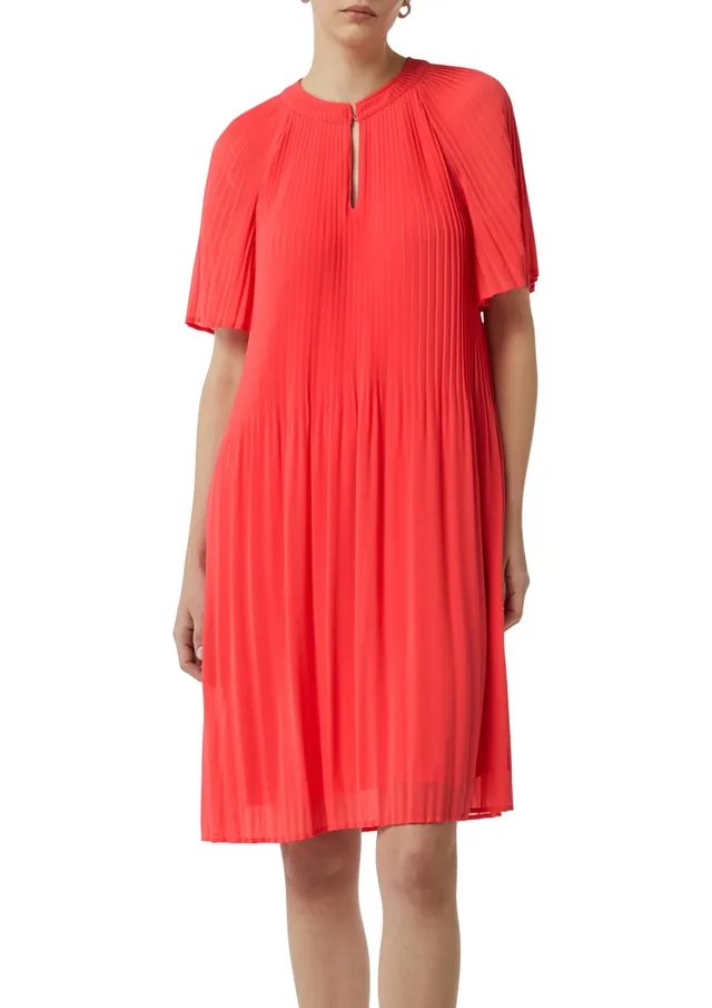 comma-2148473-midi-kleid-plissee-rosa-gr-e-40 image 1