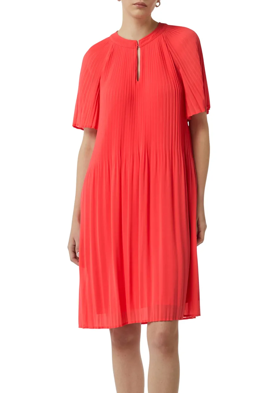 comma-2148473-midi-kleid-plissee-rosa-gr-e-40 image 1