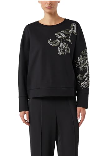 comma-sweatshirt-damen-mit-perlenstickerei-gr-46 image 8