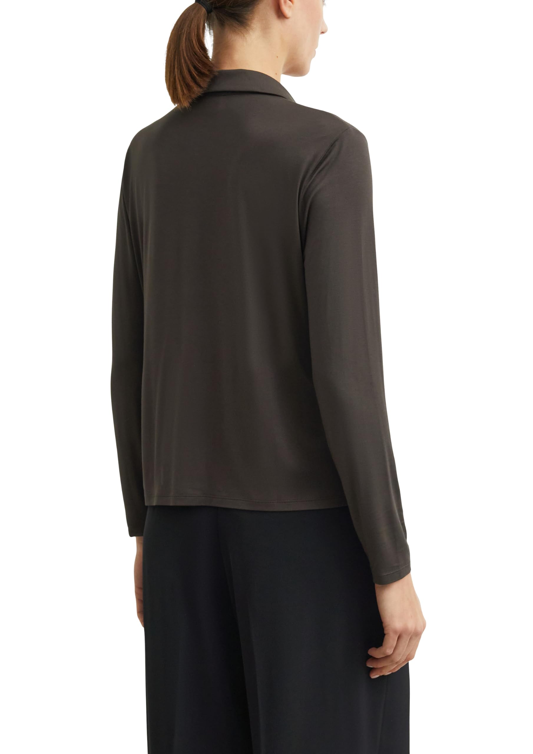 comma-jersey-bluse-hemdkragen-knopfleiste-gr-40 image 2
