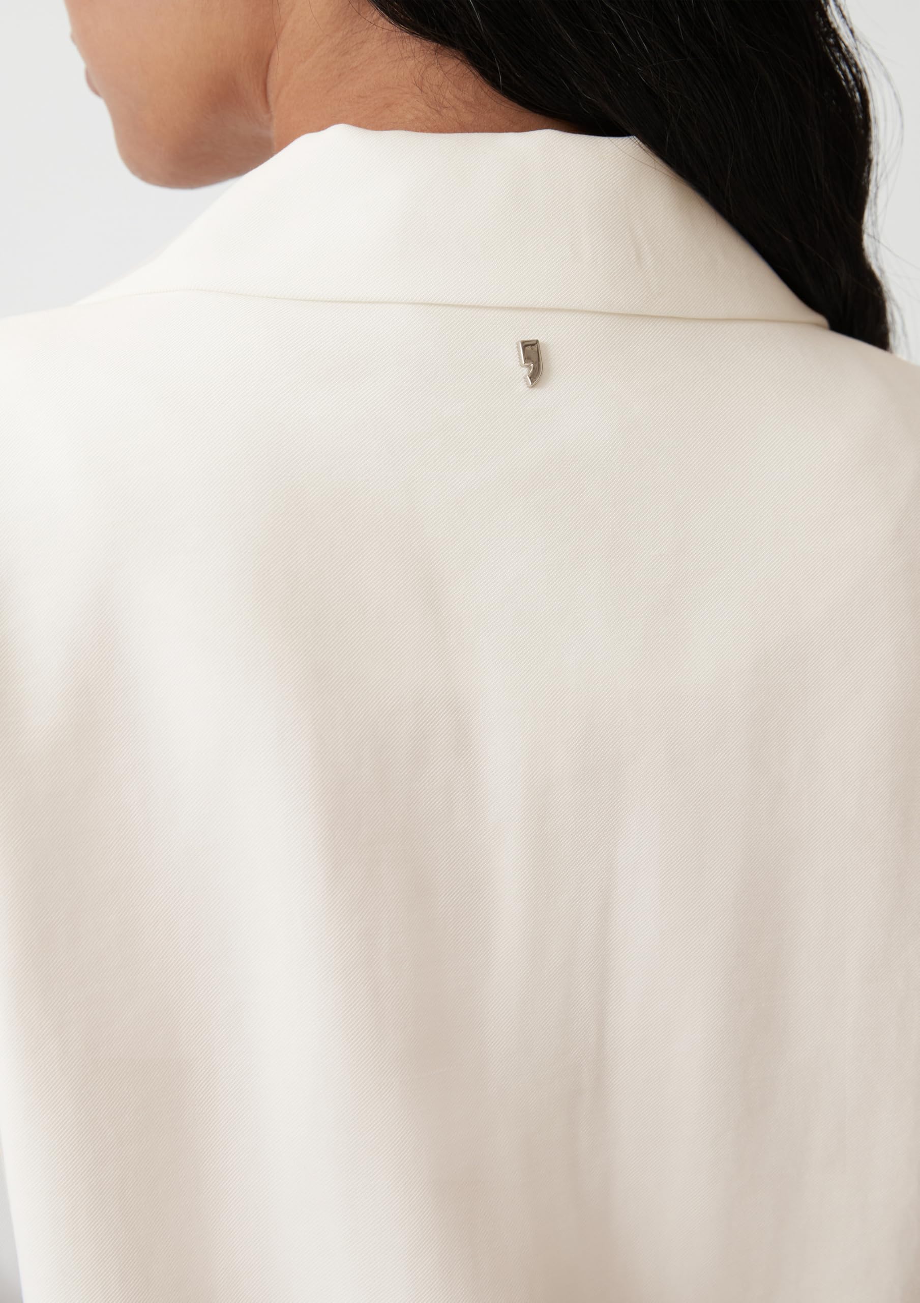 comma-blazers-langer-blazer-gr-38-viskosemix-wei-twill image 6