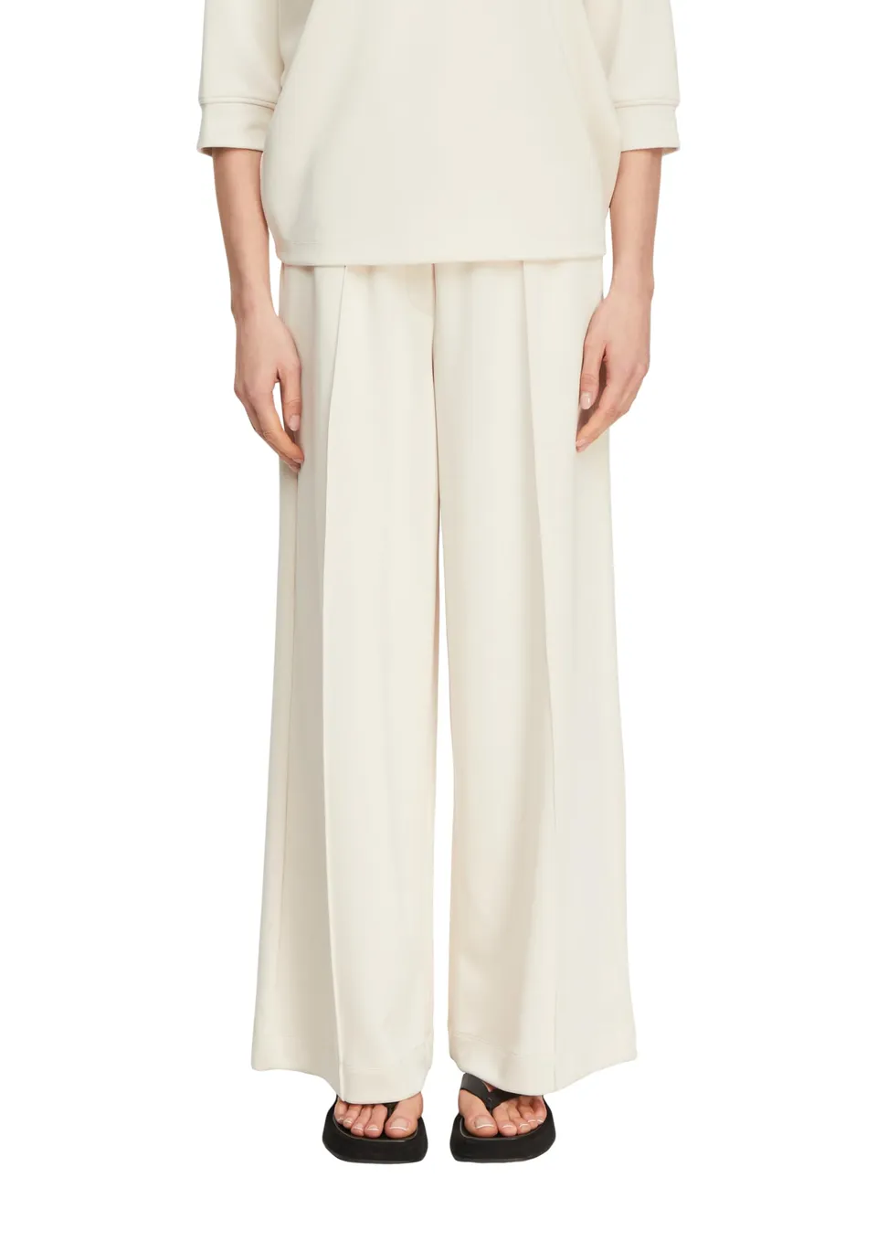 comma-hose-wide-leg-jersey-elastisch-damen image 1