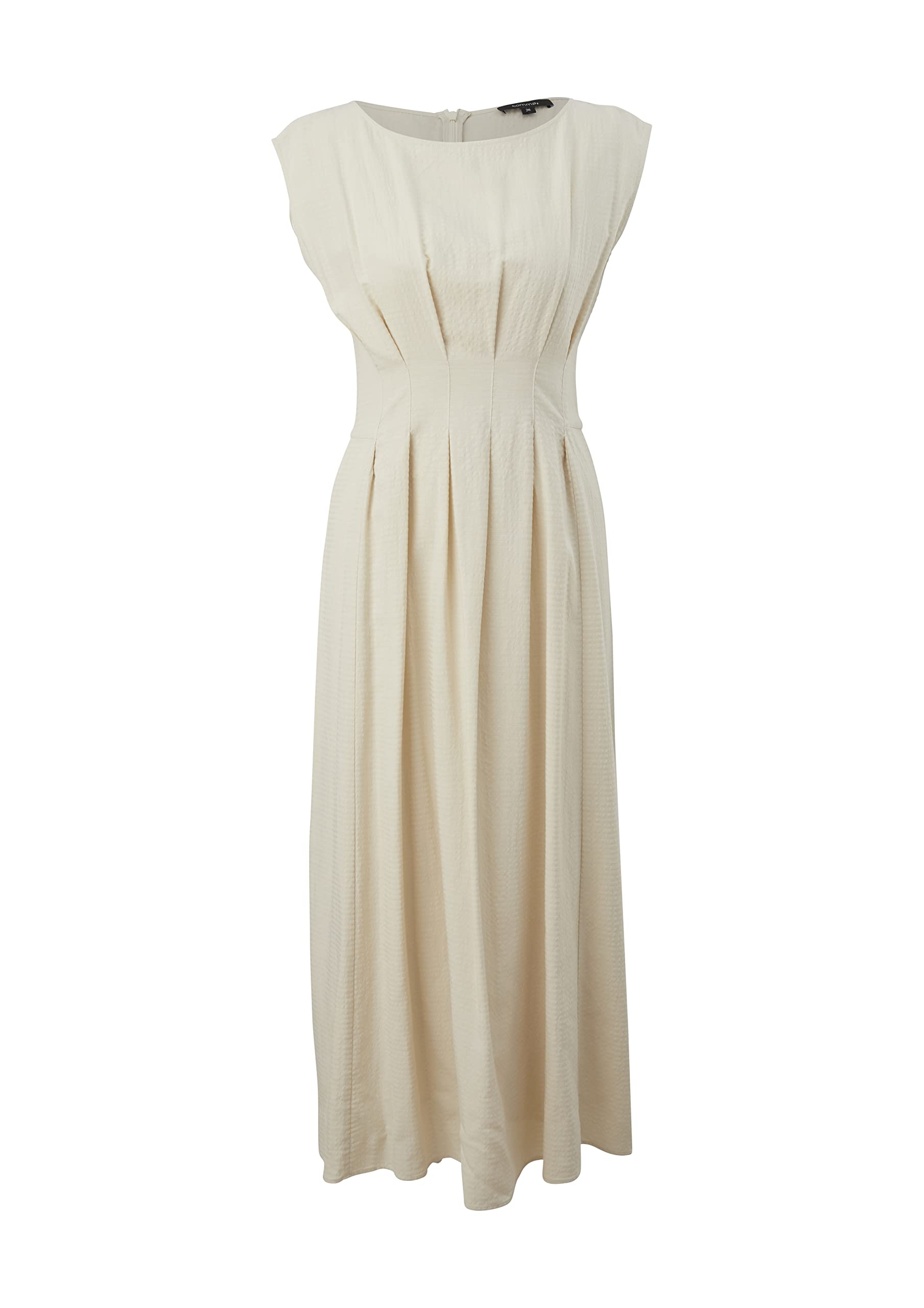 comma-kurz-kleid-beige-gr-40-raffdetail image 3
