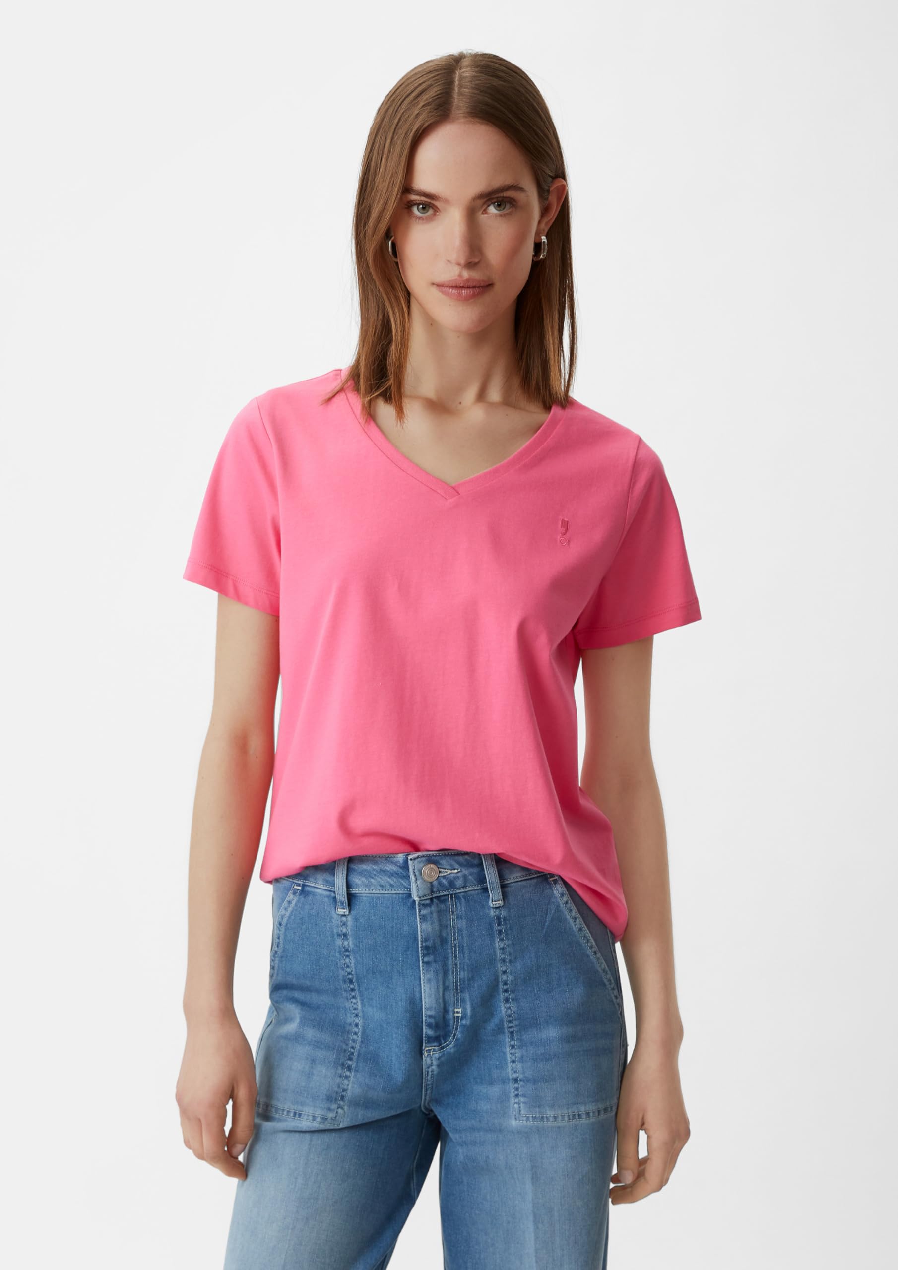 comma-basic-t-shirt-v-ausschnitt-baumwolle image 5