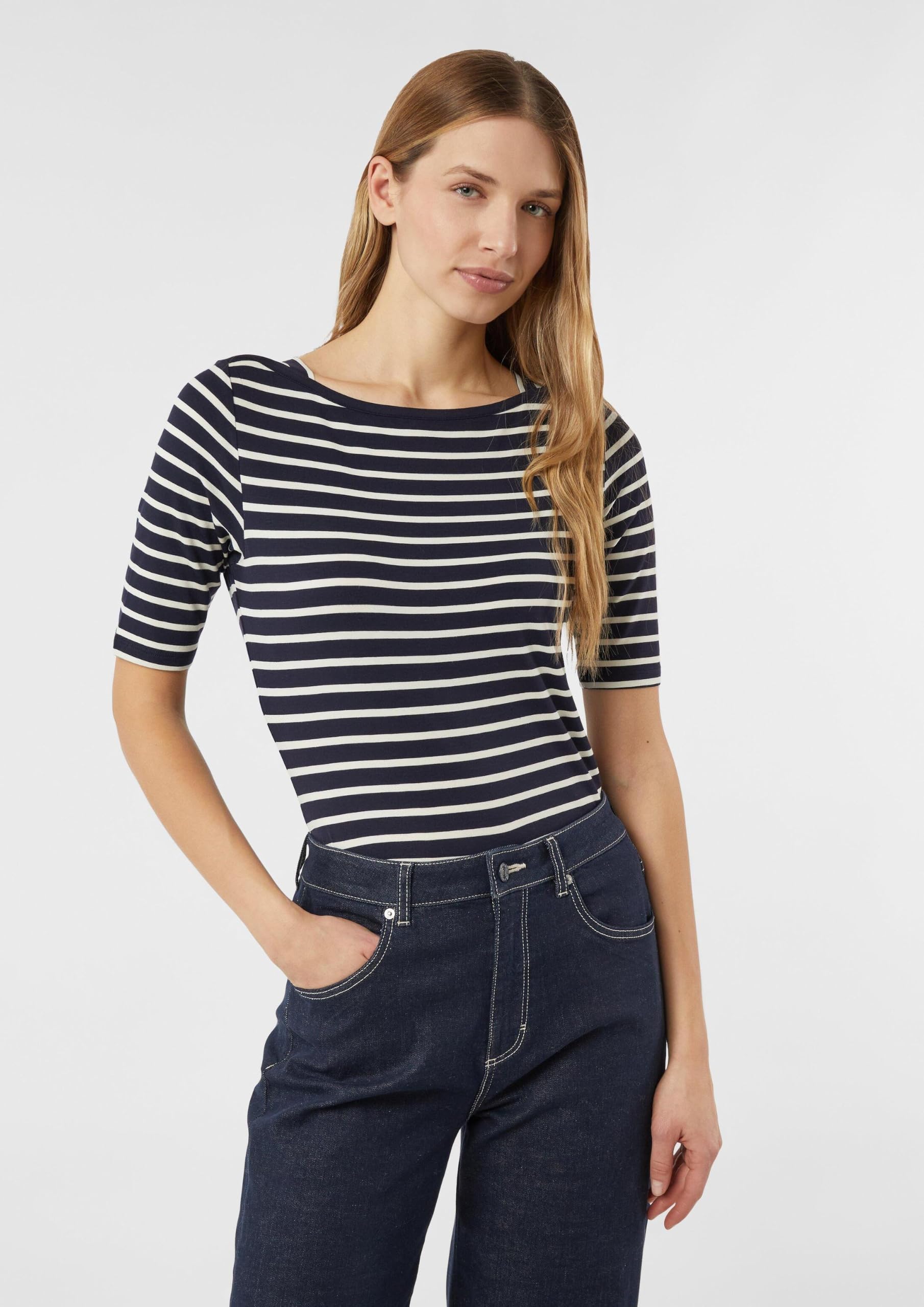 comma-streifenshirt-damen-slim-fit-viskose-gr-38 image 6