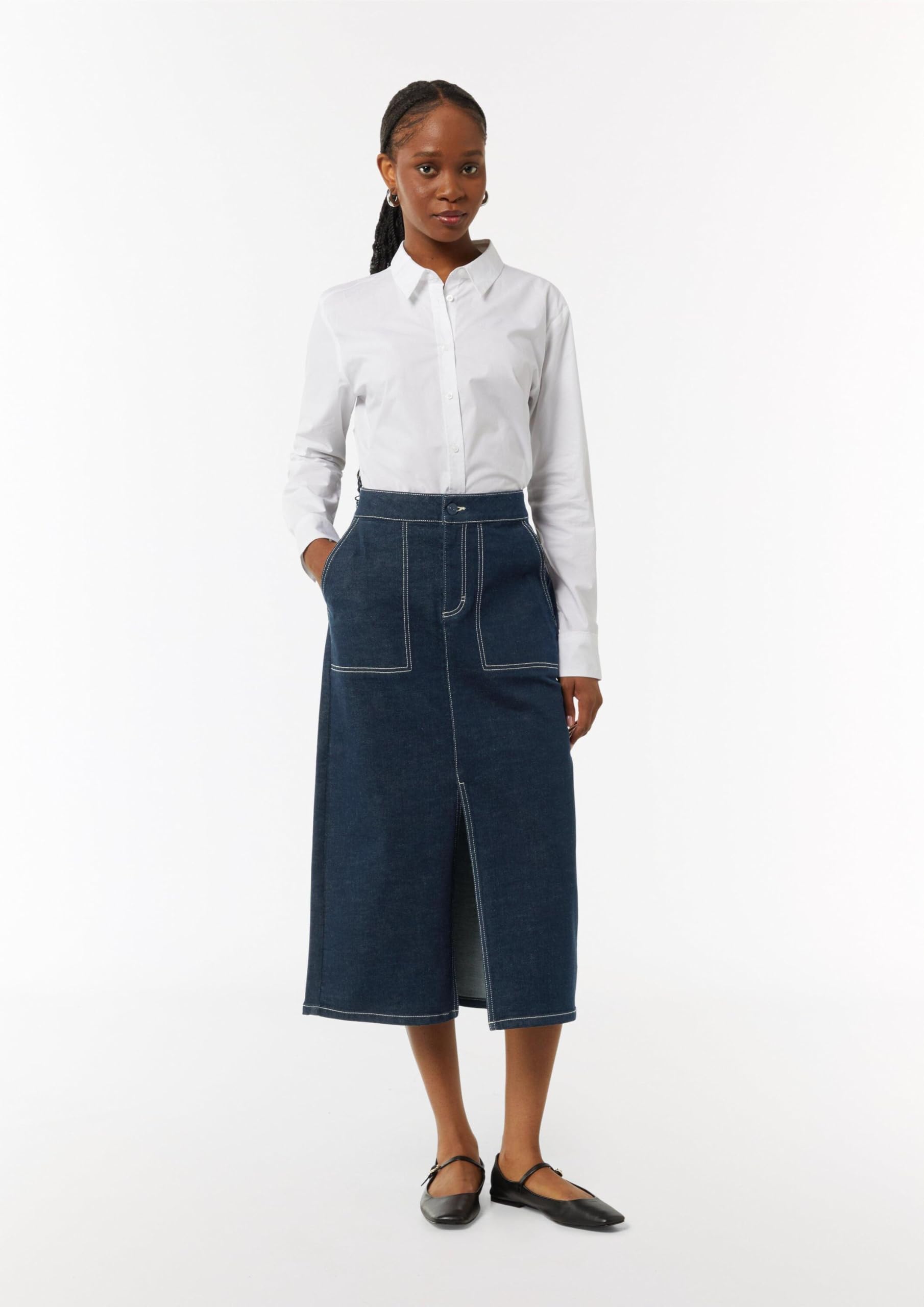 comma-2154828-rock-damen-denim-waschung-gr-38 image 6