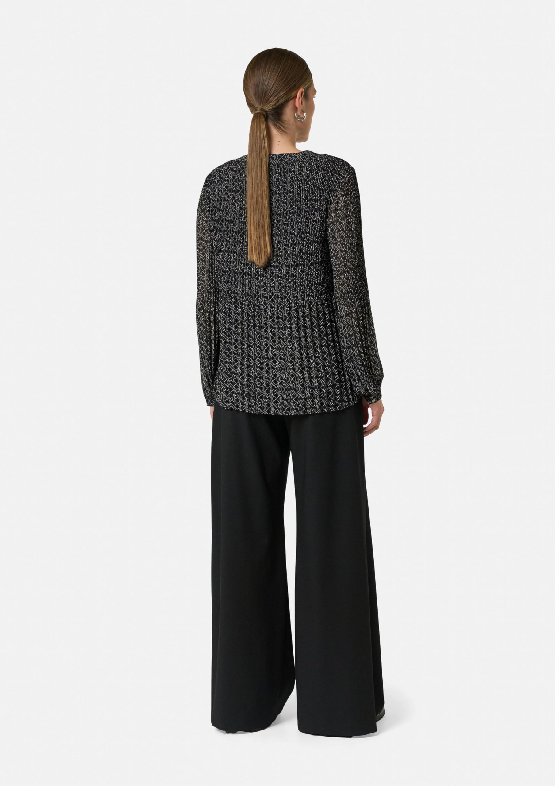 comma-plissee-bluse-chiffon-logomuster-gr-e-46 image 7