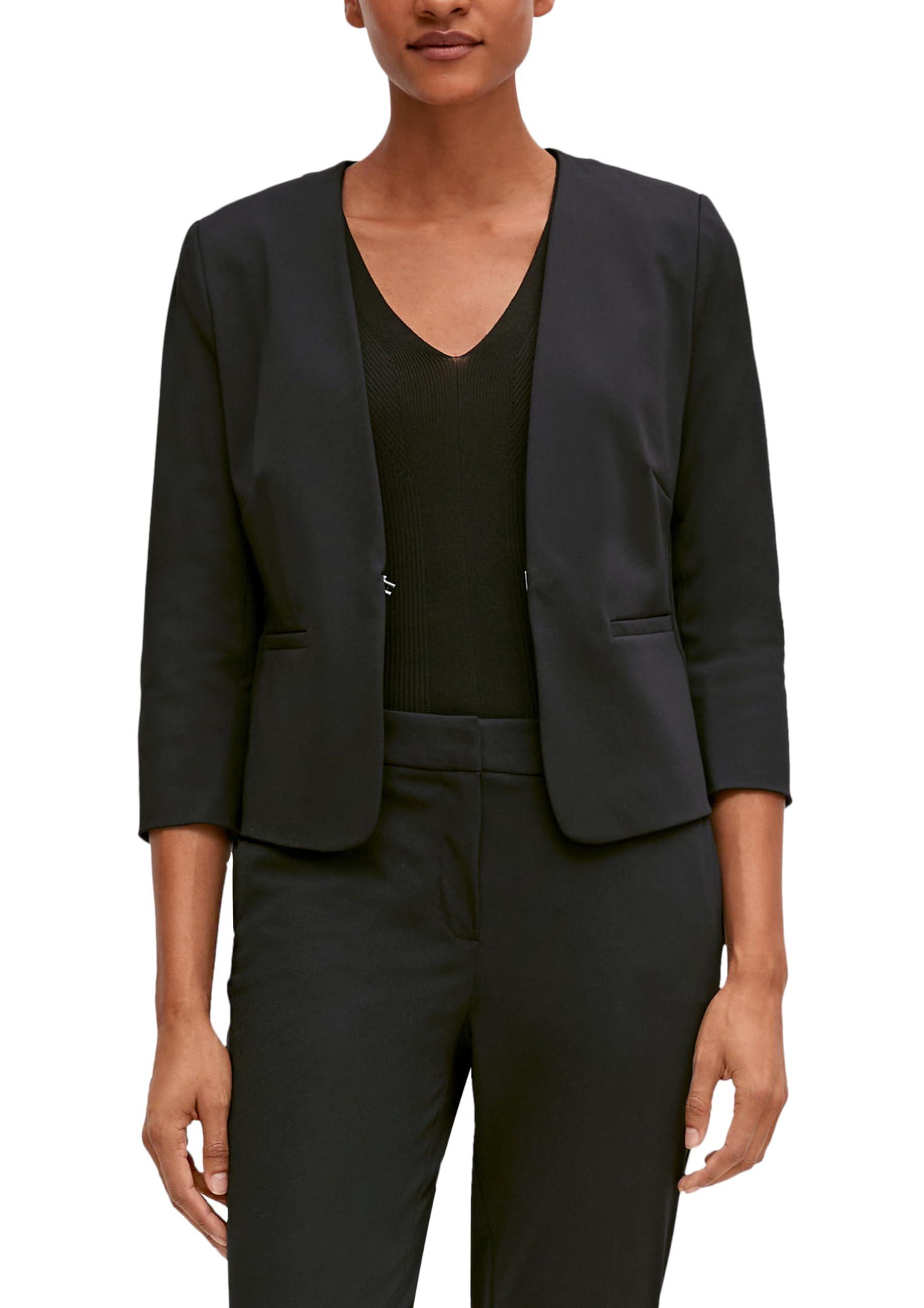 comma-blazer-kurz-slim-fit-viskosestretch image 1