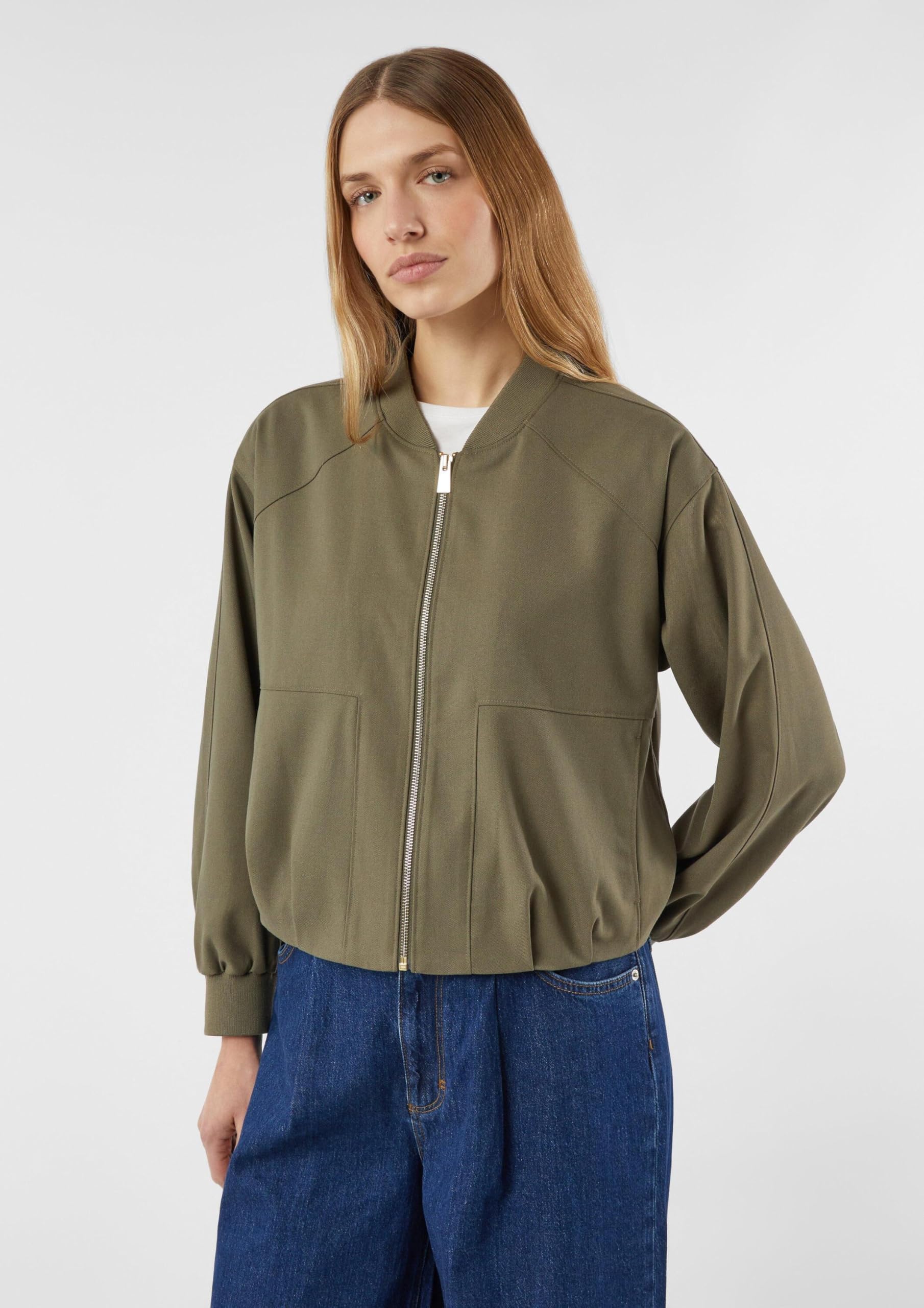 comma-indoor-jacke-bomberjacke-oliv-42-boxy image 3