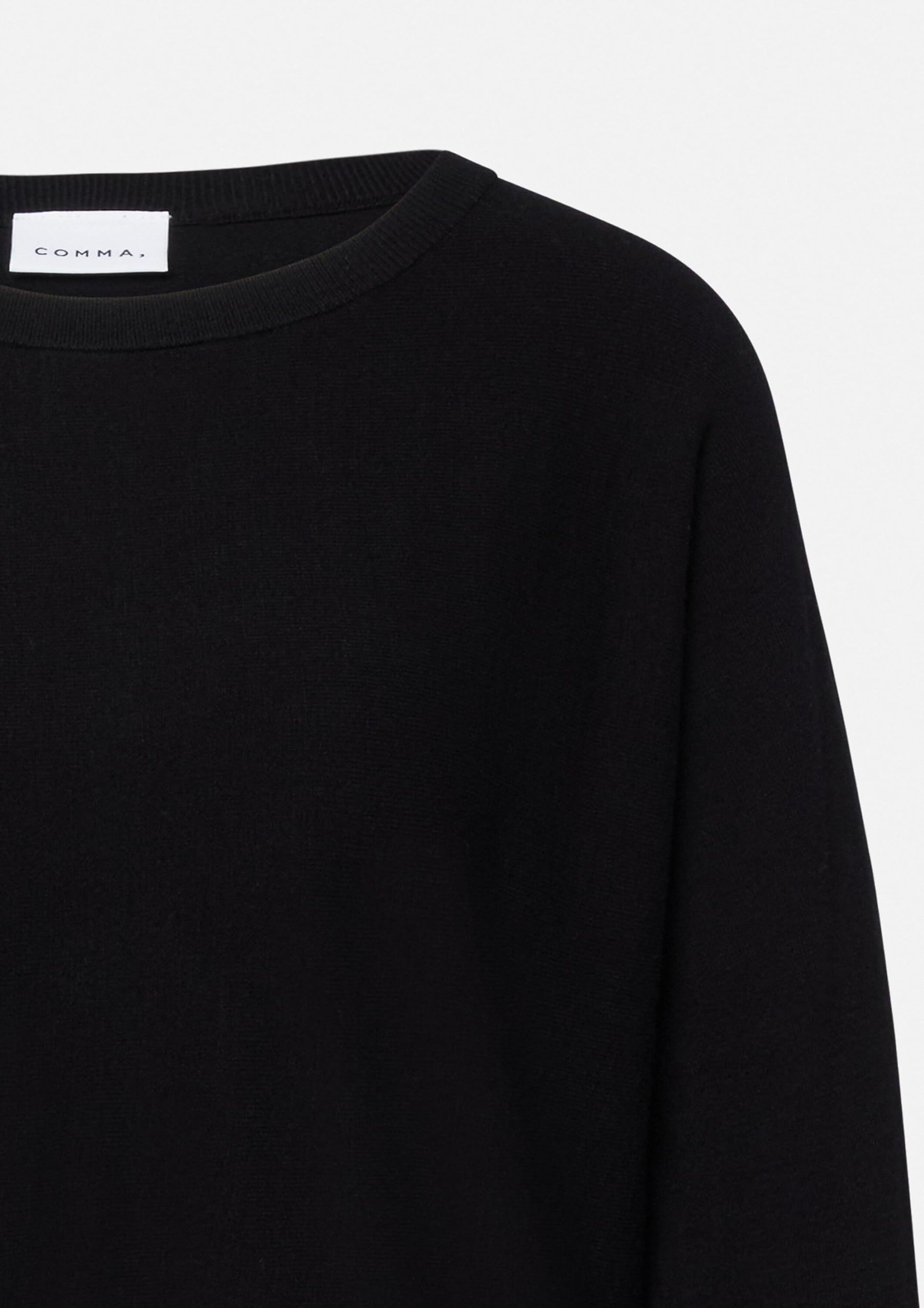 comma-strickpullover-feinstrick-pulli-46-schwarz-fledermaus-rmel image 5