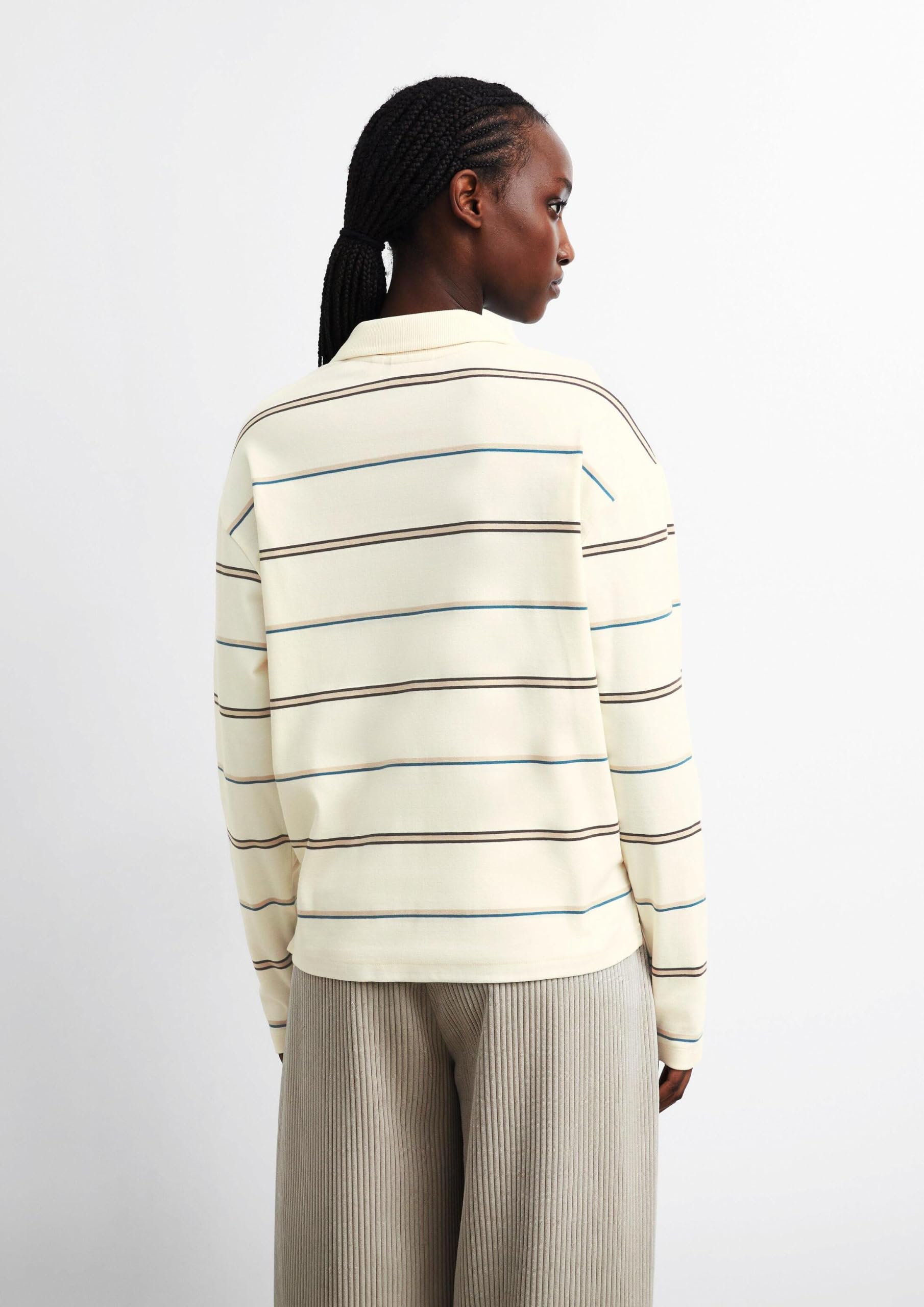 comma-poloshirt-relaxed-fit-jersey-streifen-gr-46 image 7