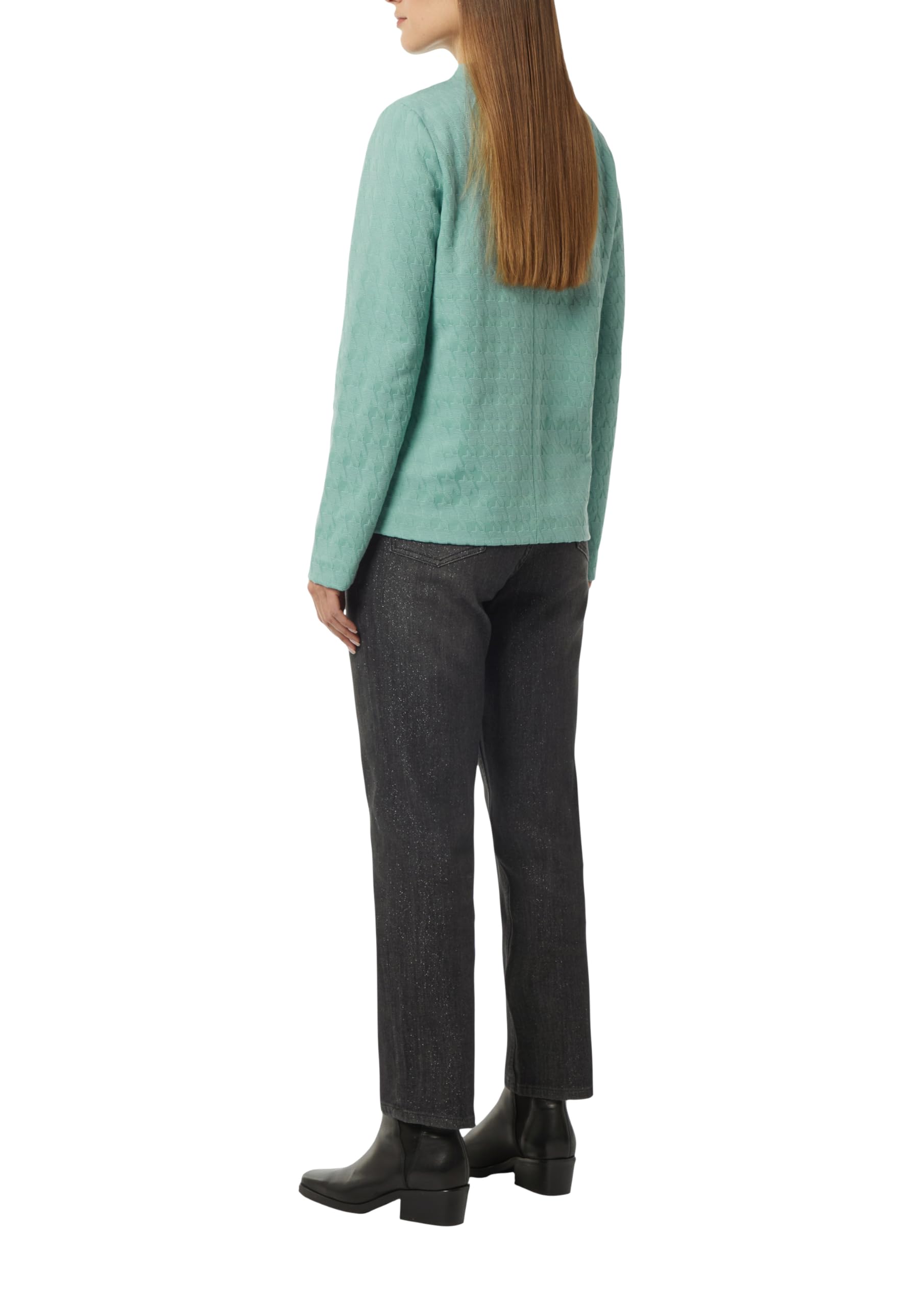 comma-jerseyshirt-hahnentrittmuster-stehkragen-sweatshirt image 2