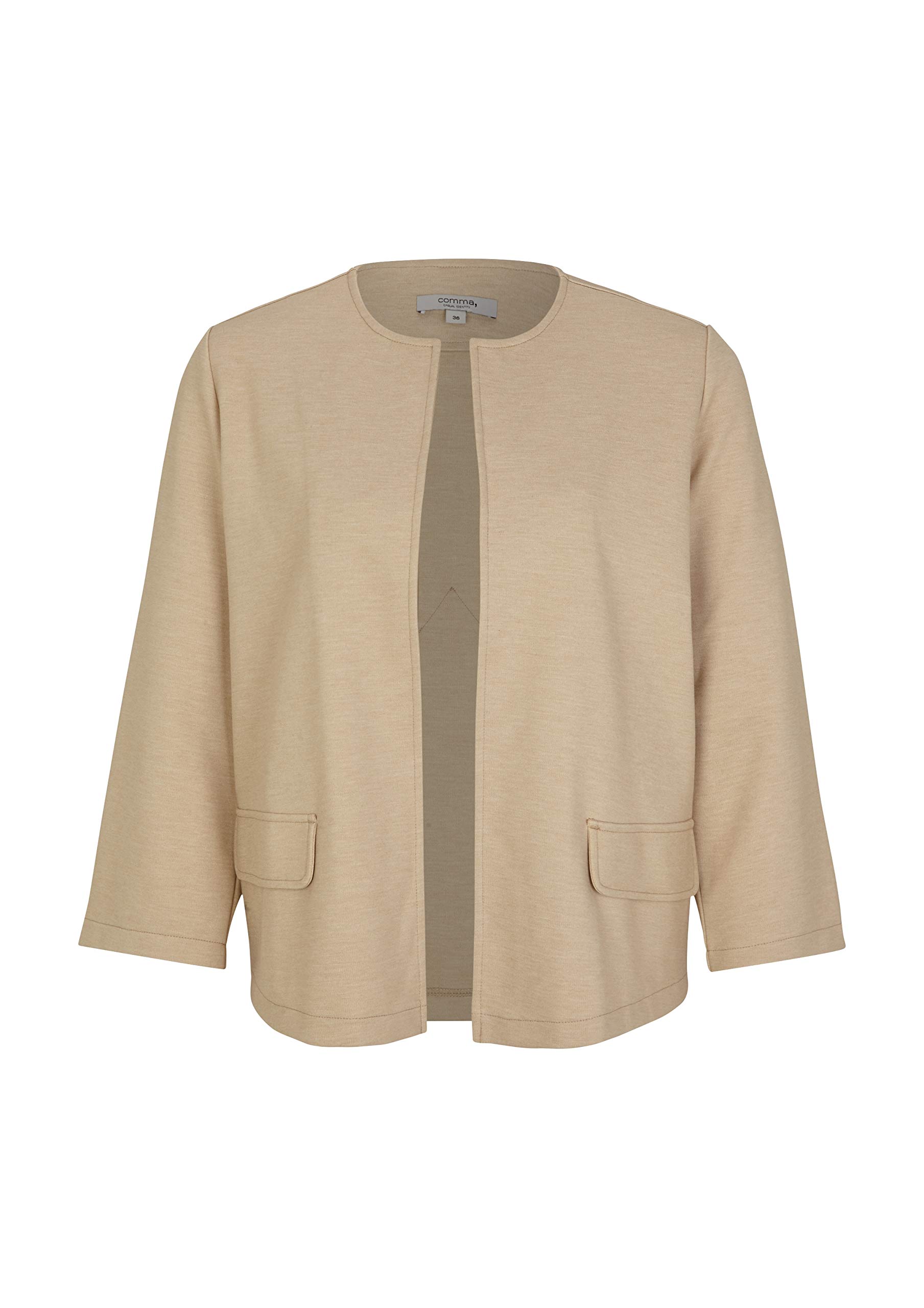comma-damen-blazerjacke-sand-melange-clean image 2