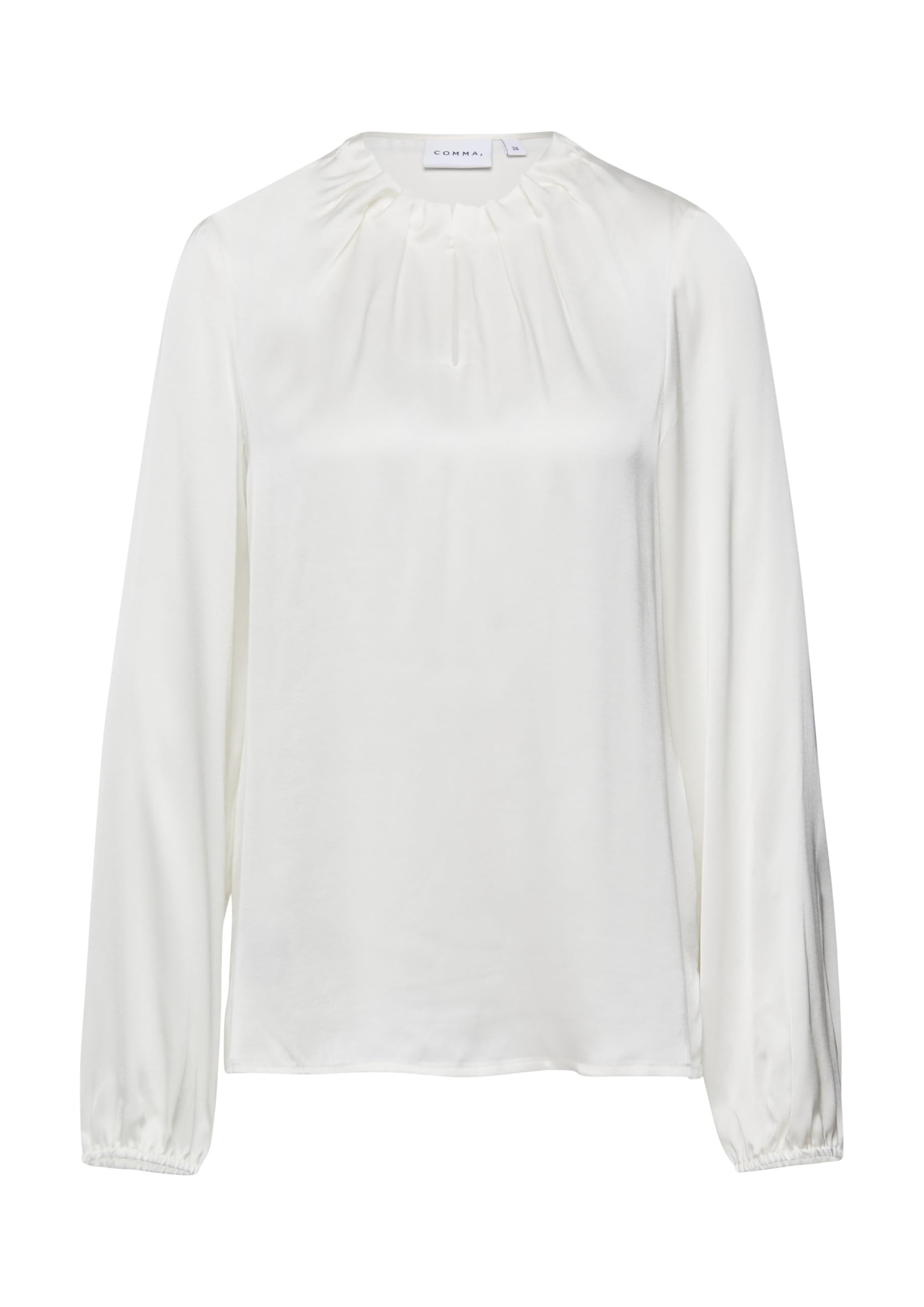 comma-satin-bluse-raffung-langarm-gr-e-44 image 3