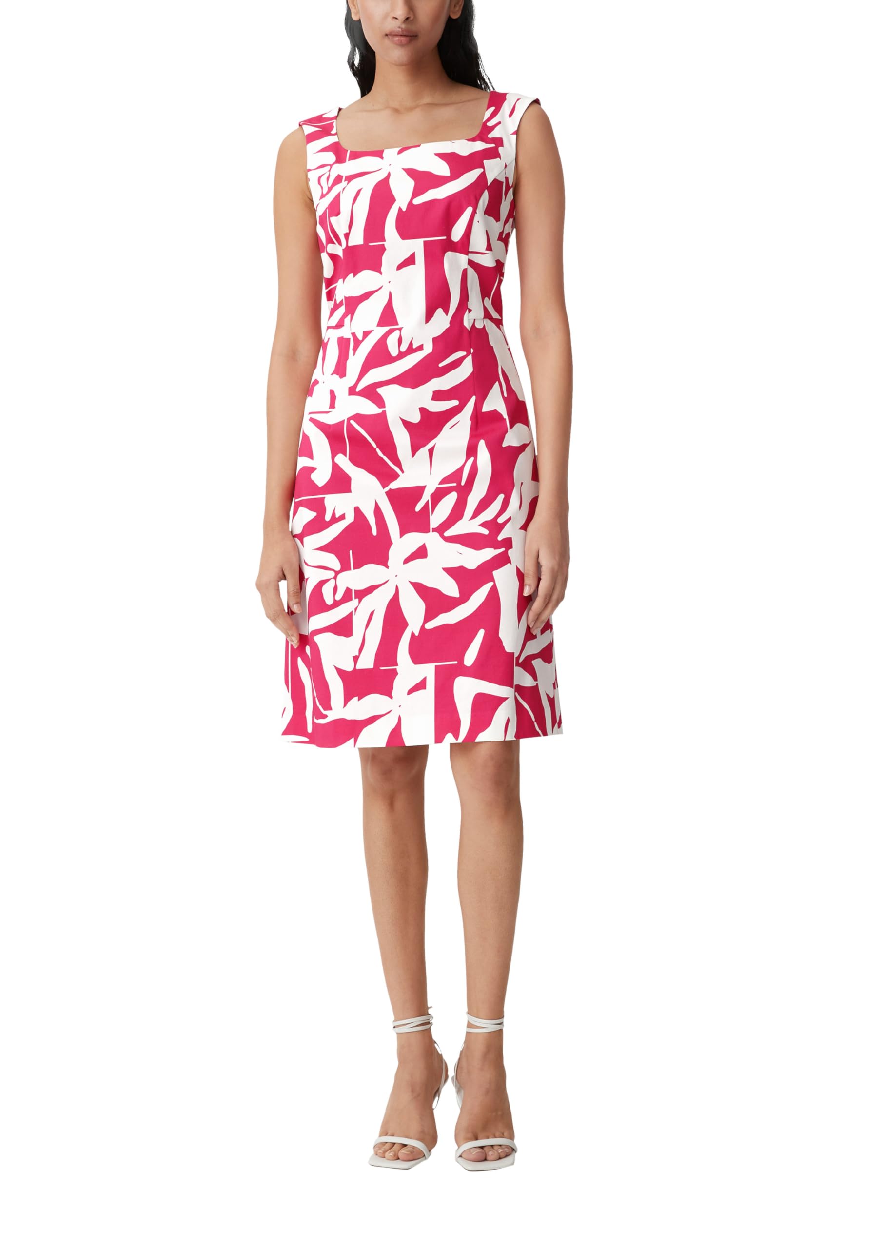 comma-kleid-baumwollstretch-gr-40-pink-kurz image 8