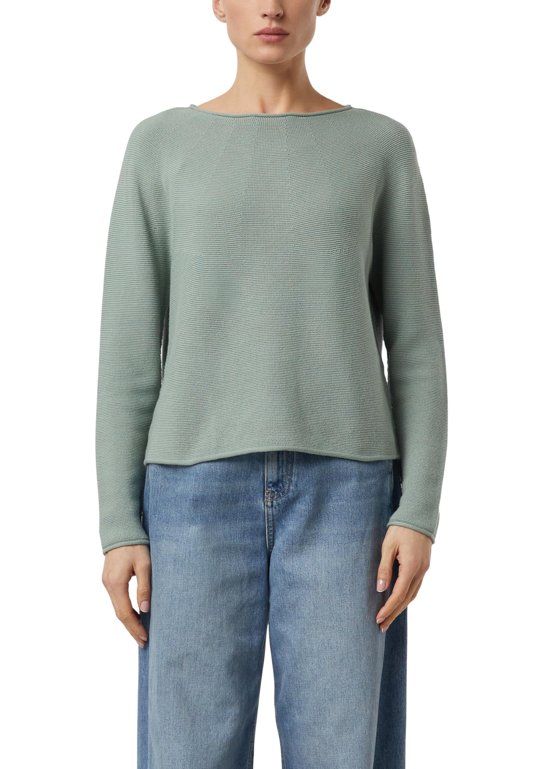 comma-strickpullover-damen-blau-relaxed-fit-strukturmuster image 1