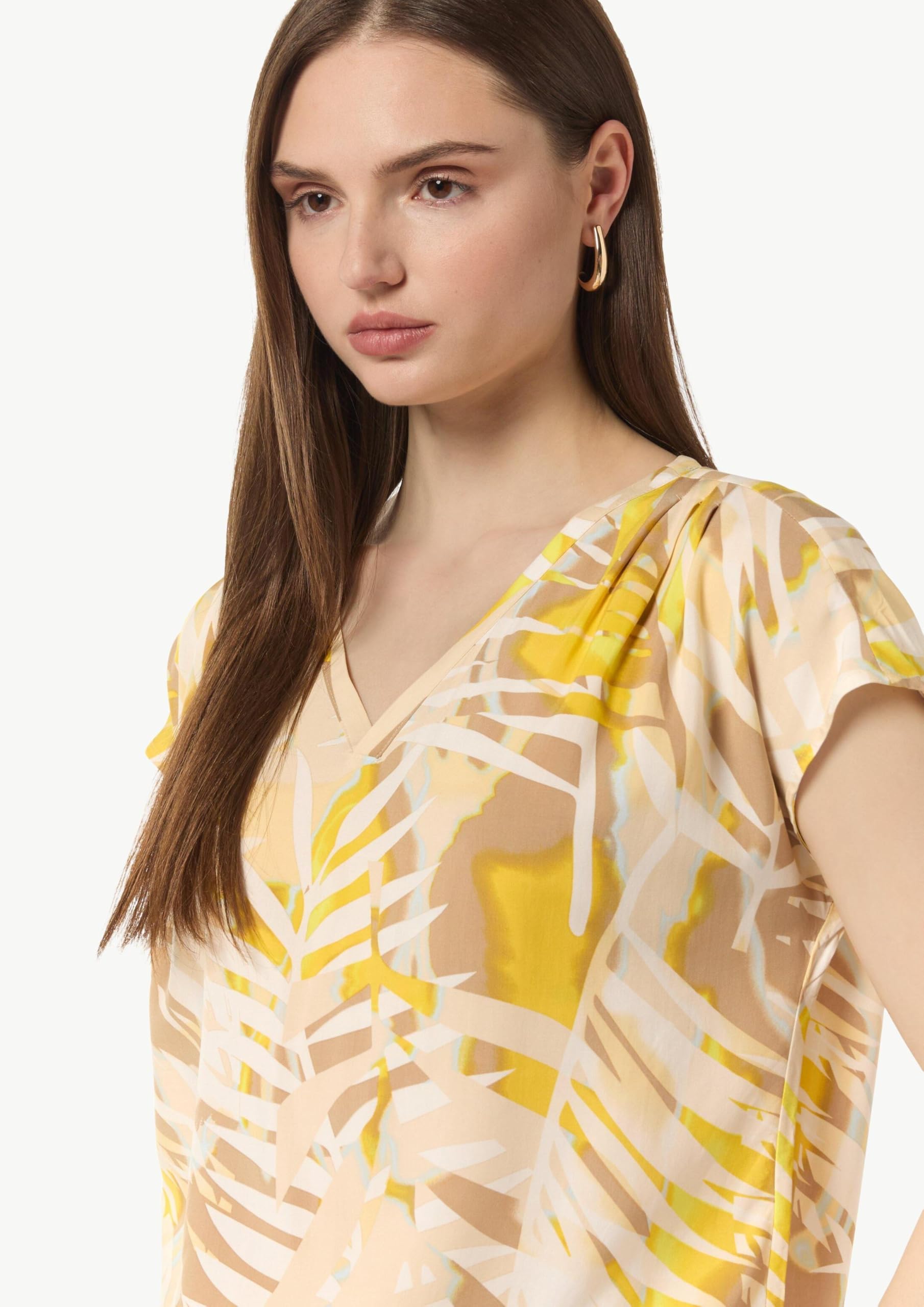 comma-bluse-damen-gelb-mehrfarbig-allover-gr-36 image 4