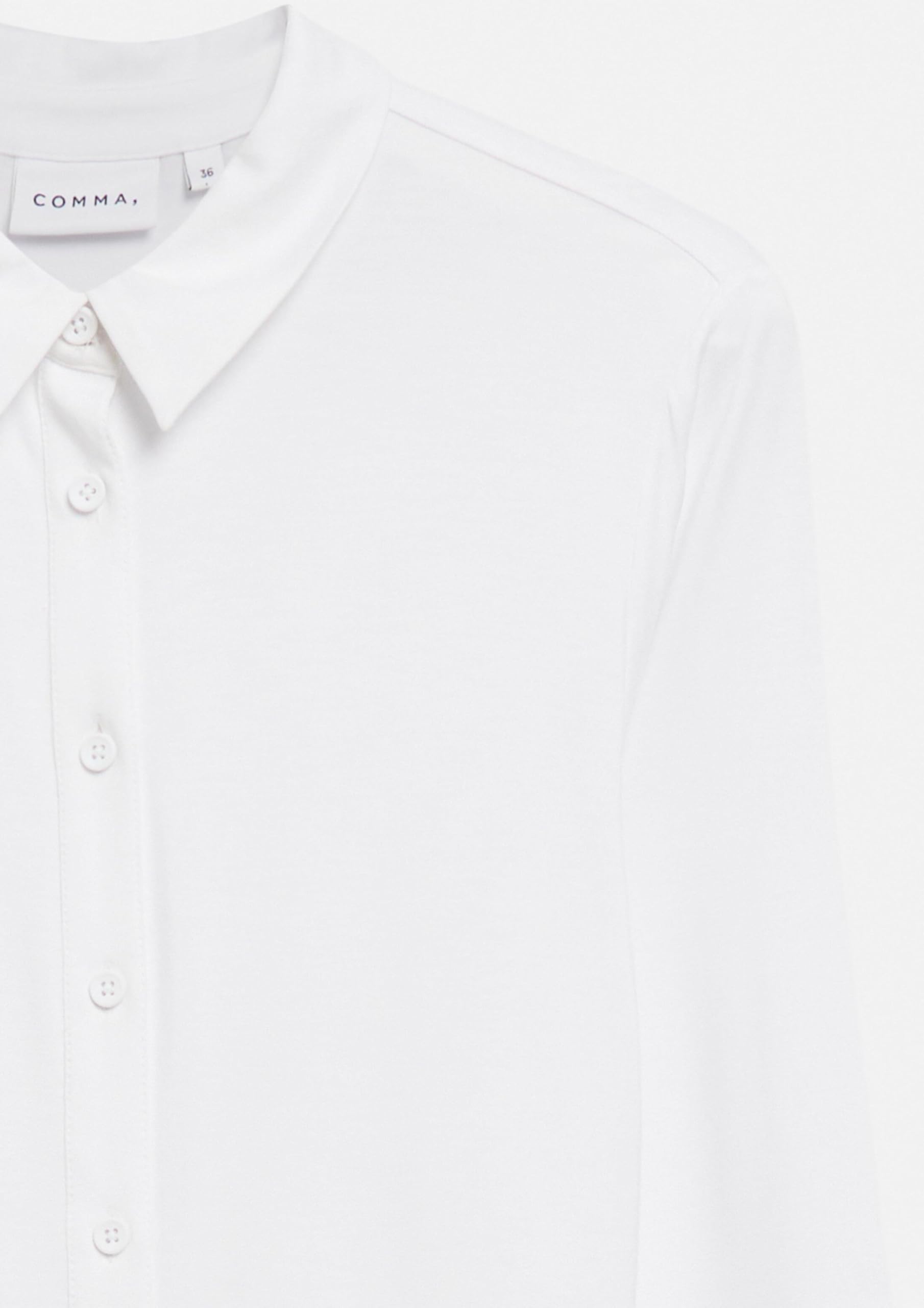 comma-bluse-jersey-t-shirt-gr-34-regular-hemdkragen-knopfleiste image 5