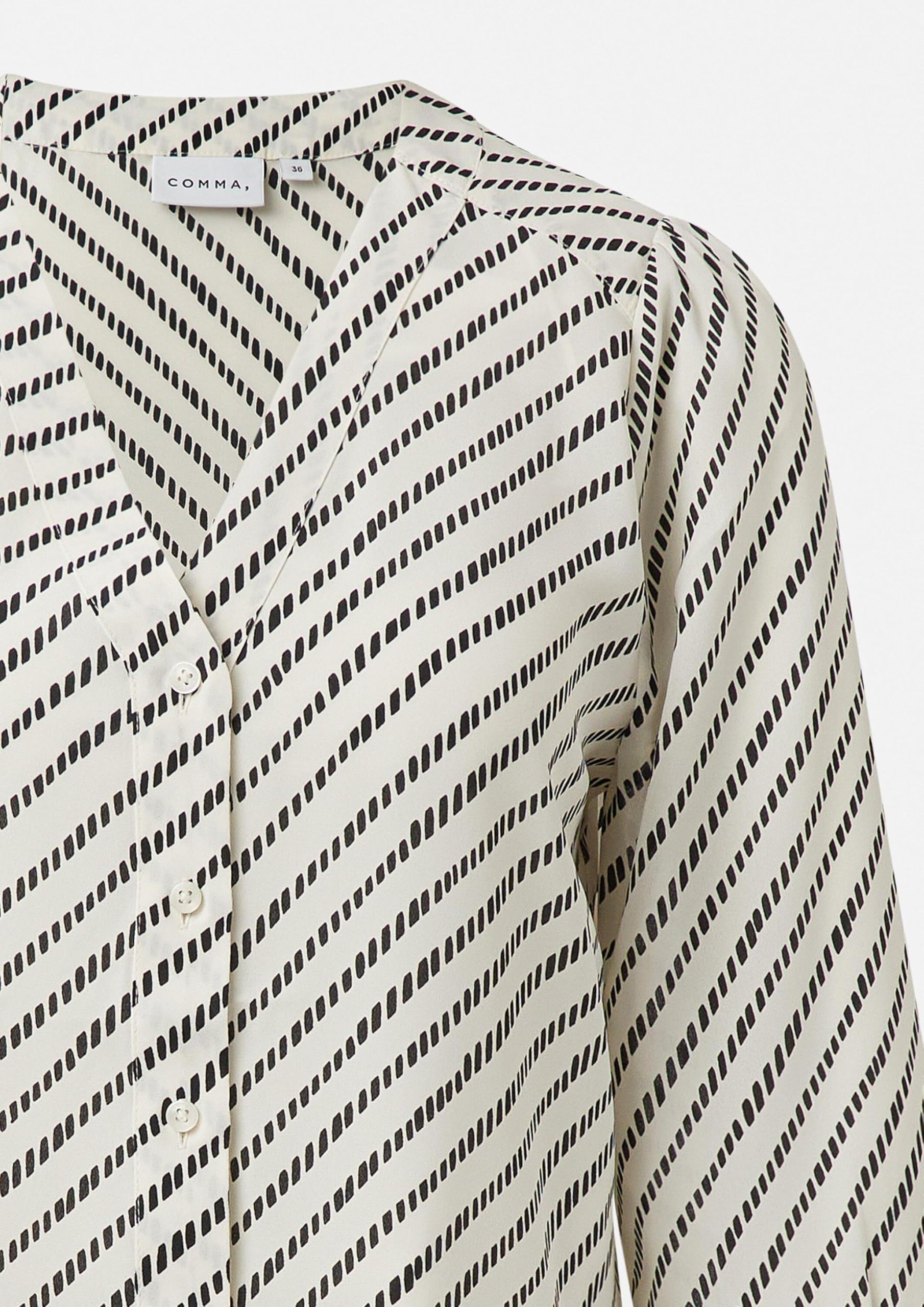 comma-bluse-damen-chiffon-v-ausschnitt-gr-42-gemustert image 6