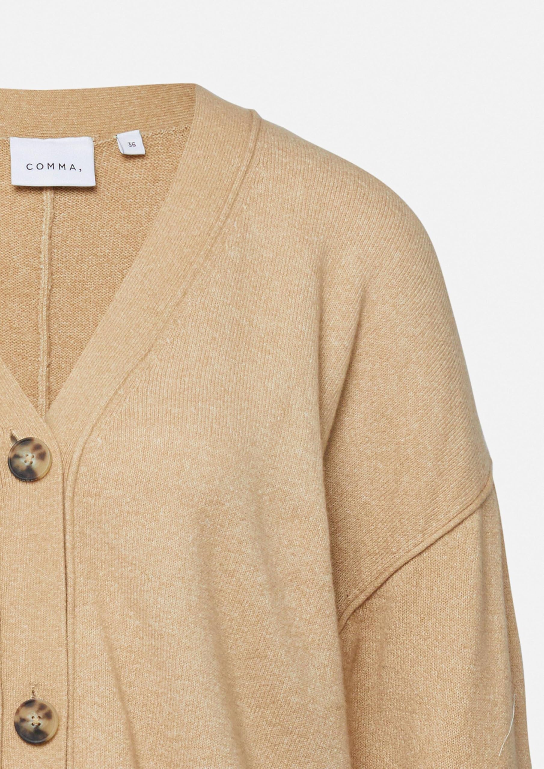 comma-strickjacke-oversize-cardigan-v-ausschnitt-aus-feinstrick image 5