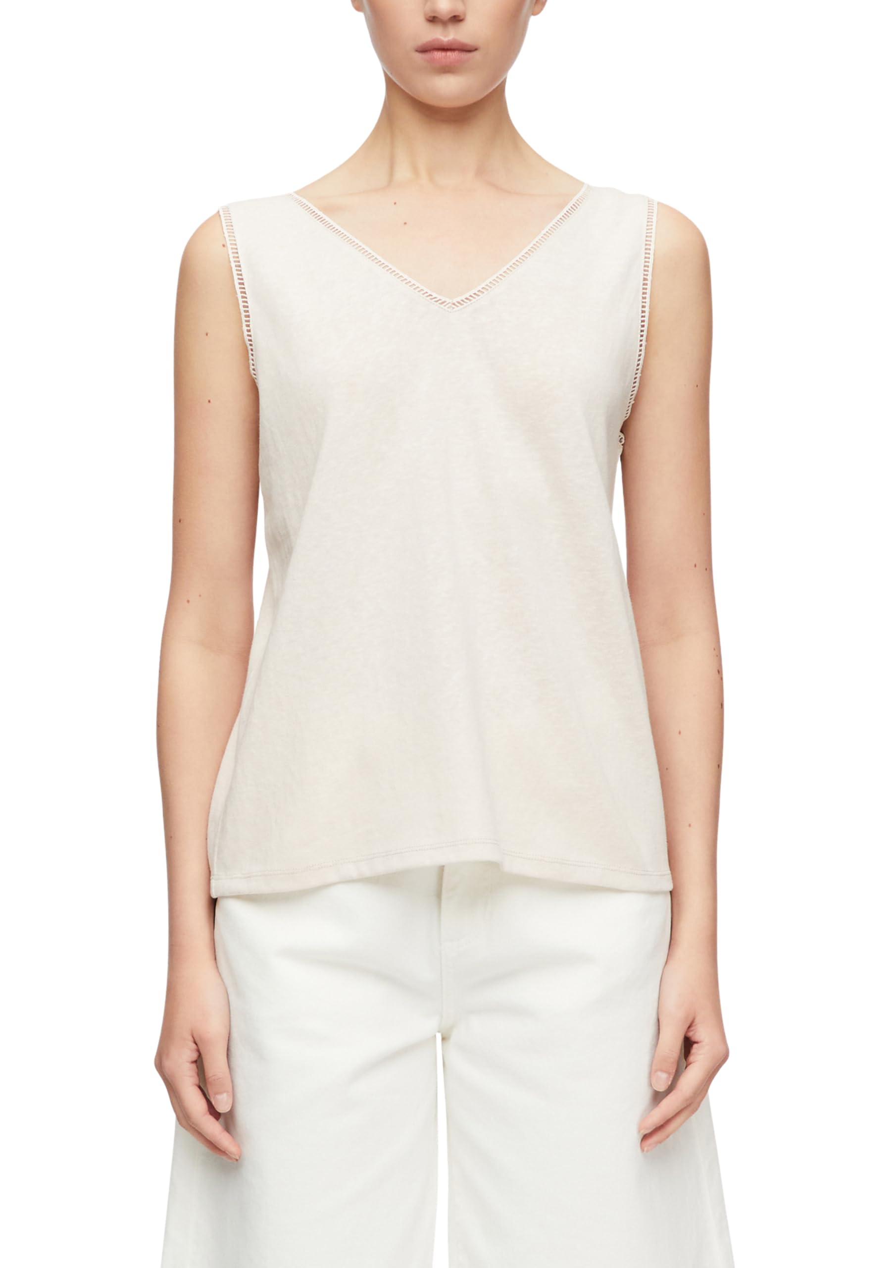 comma-top-gr-38-helles-beige-basic-t-shirt image 1