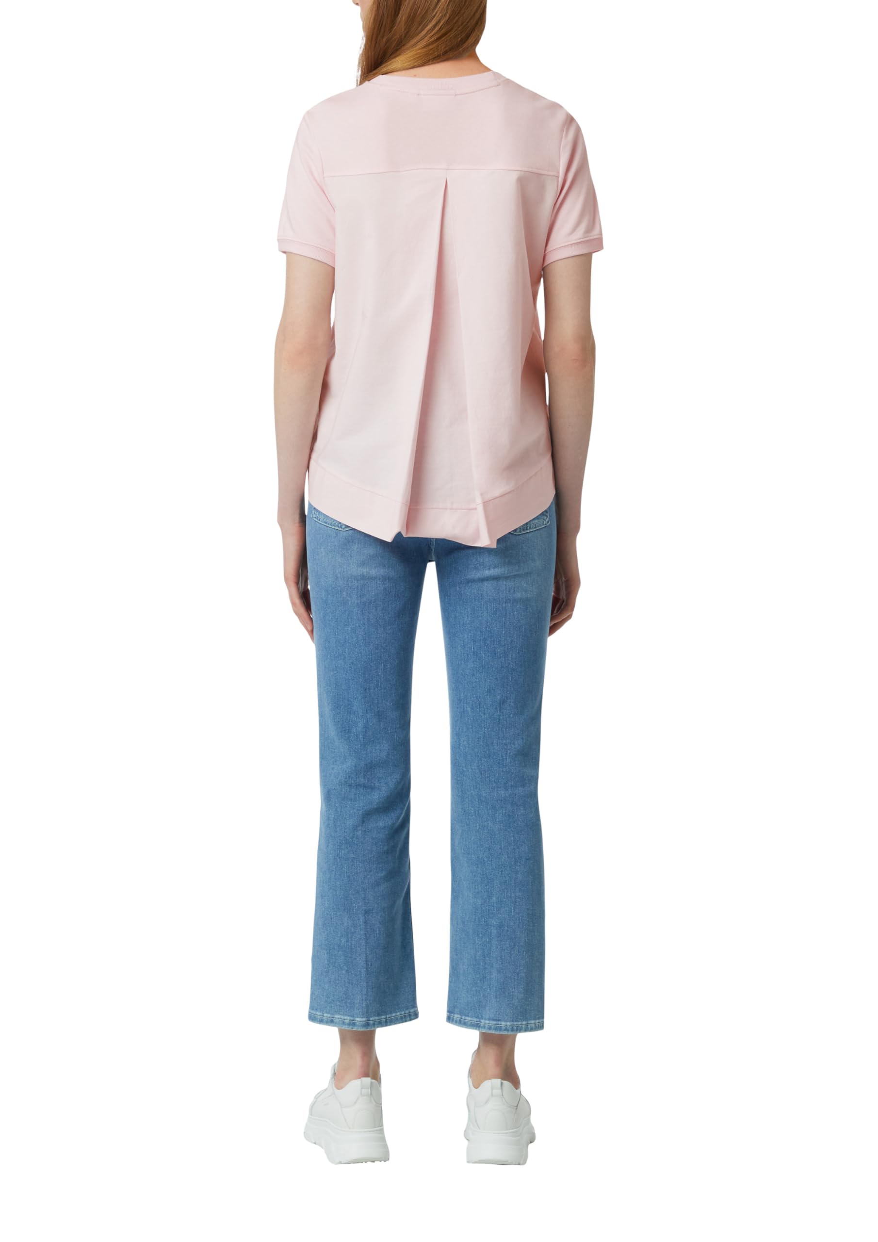 comma-blusenshirt-kurzarm-t-shirt-damen-wei-fabricmix image 2