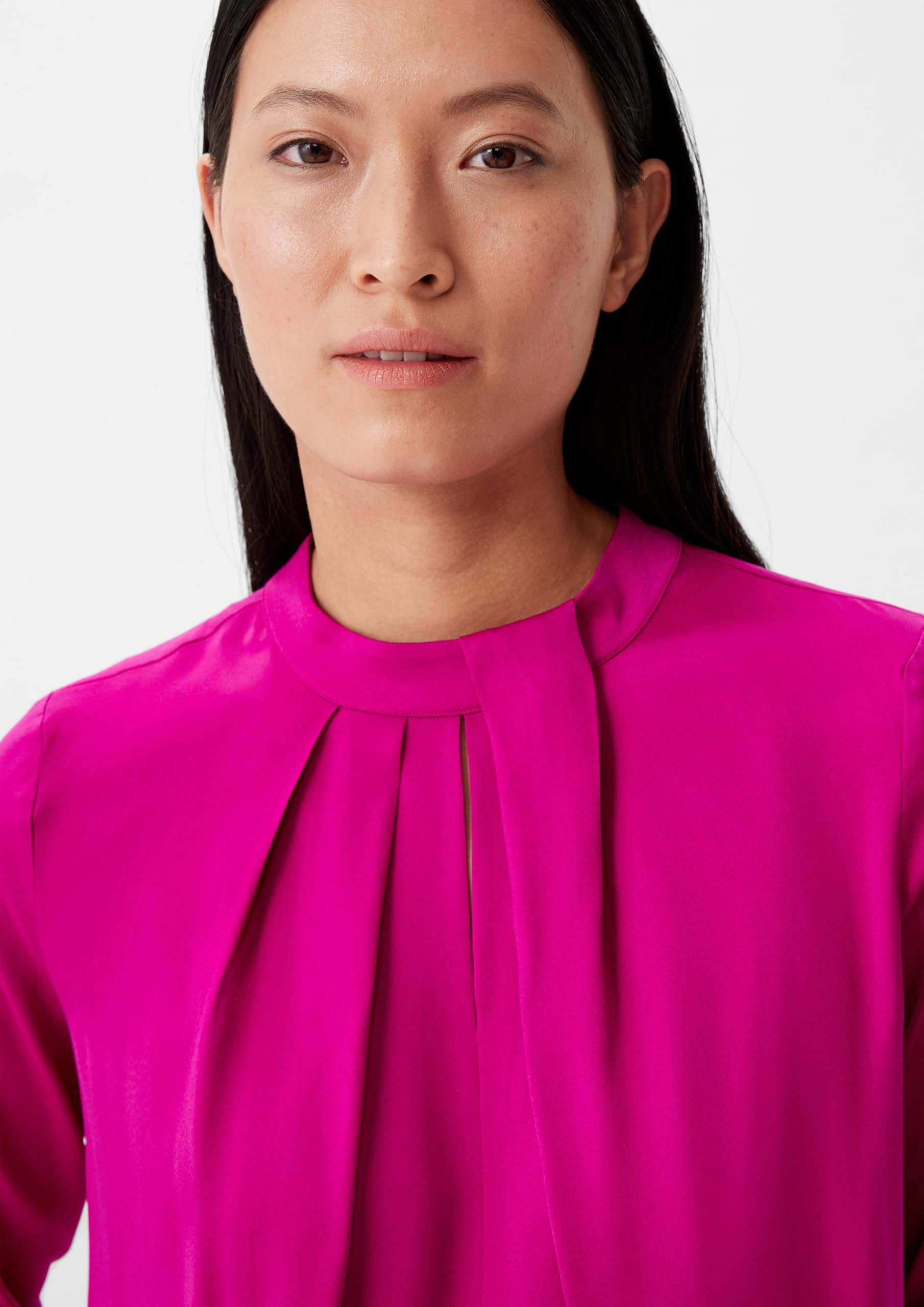 comma-satinbluse-gr-34-bluse-falten-detail-elegant image 3