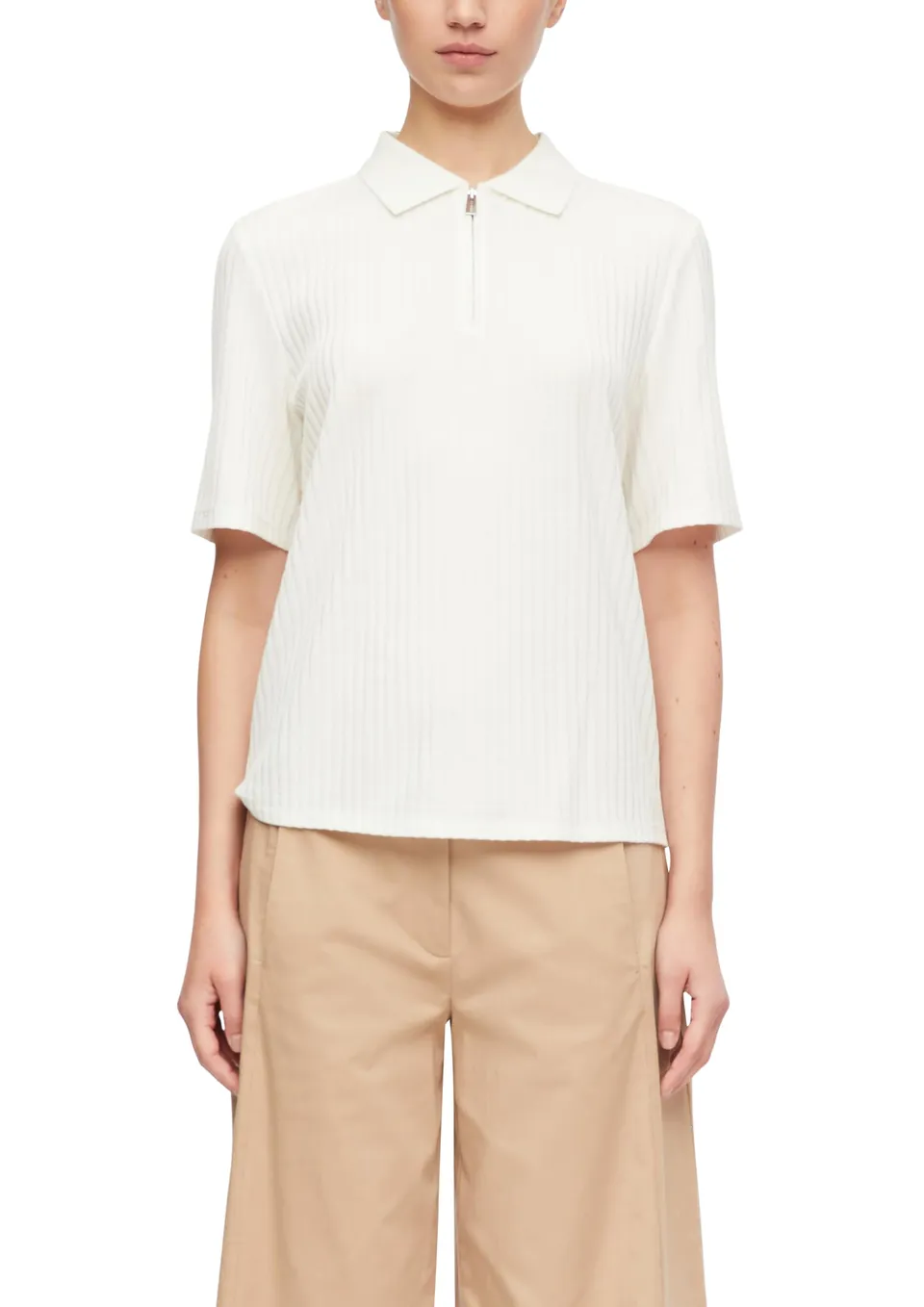 comma-2183351-t-shirt-damen-basic-kurzarm-baumwolle image 1
