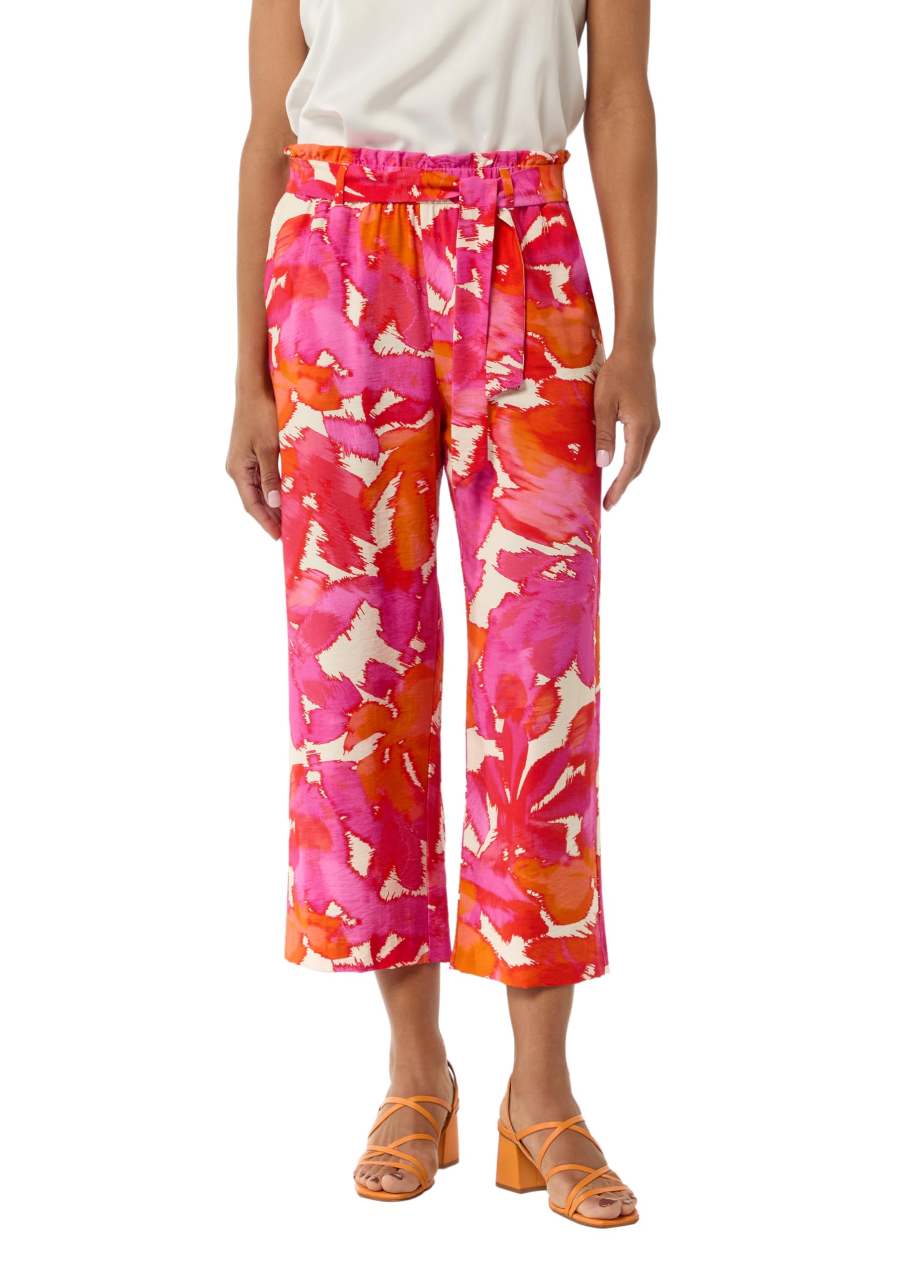 comma-stoffhose-flare-koralle-print-gr-34-46 image 3