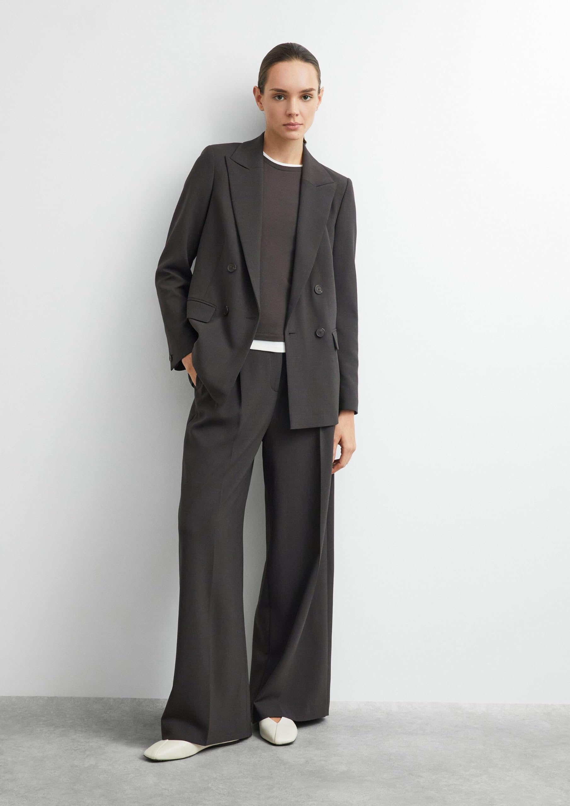 comma-bundfaltenhose-wide-leg-hose-gr-32-viskosemix-b-gelfalte image 3