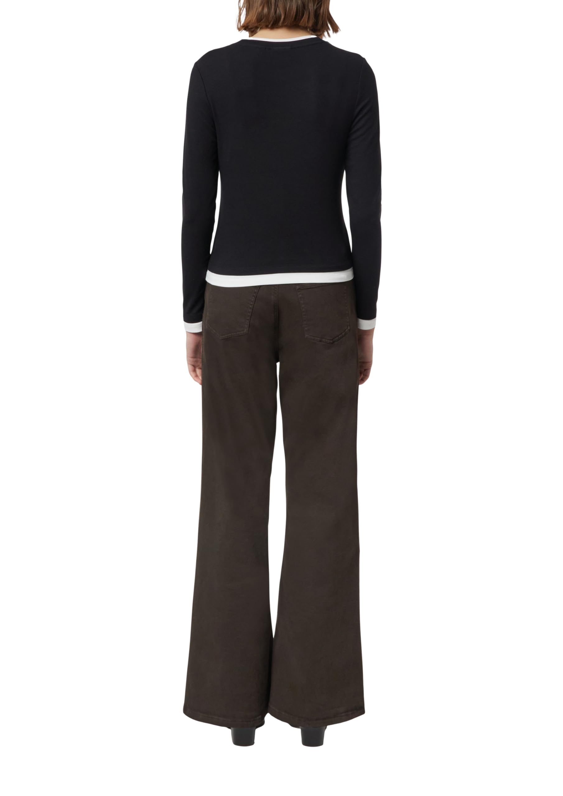 comma-langarm-shirt-viskose-top-wei-38-slim-fit image 2