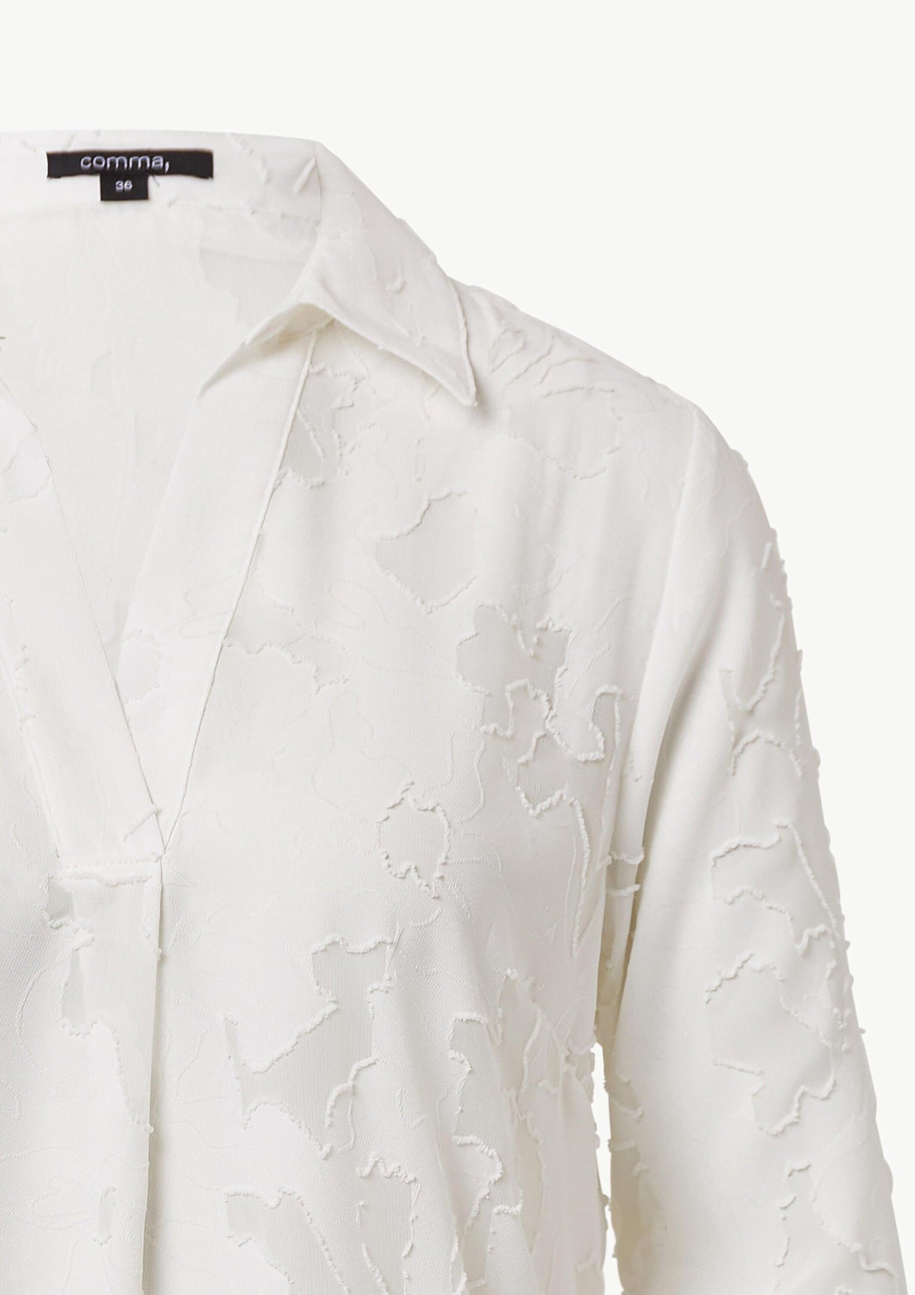comma-jacquard-bluse-semitransparent-relaxed-fit image 6