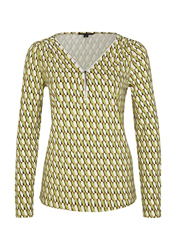 comma-langarm-shirt-gemustert-t-shirt-damen image 5