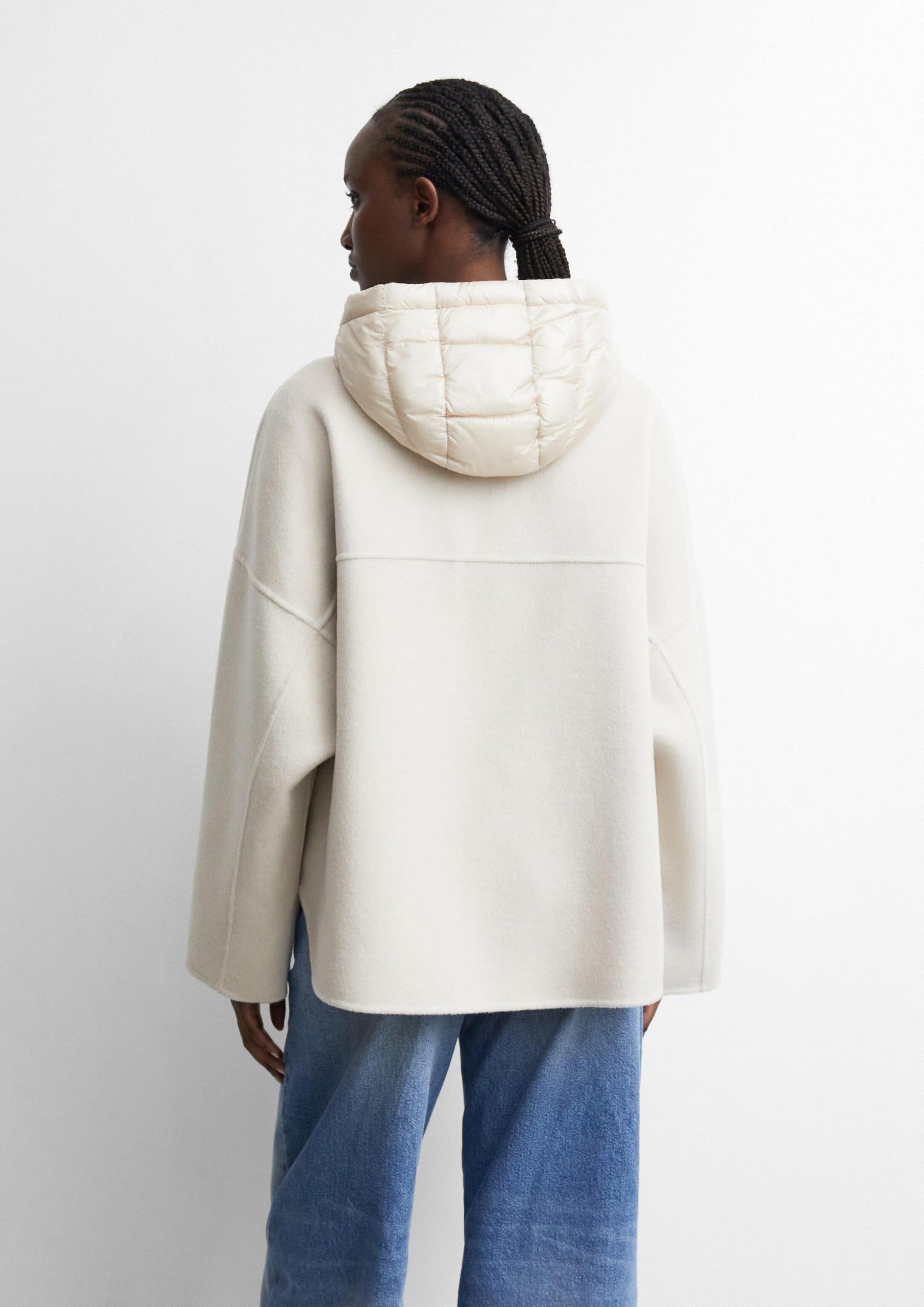 comma-outdoor-cape-wollmix-jacke-beige-loose-fit-kapuze image 7
