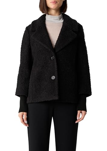 comma-boucl-jacke-kurz-damen-gr-44-mit-rippb-ndchen image 7