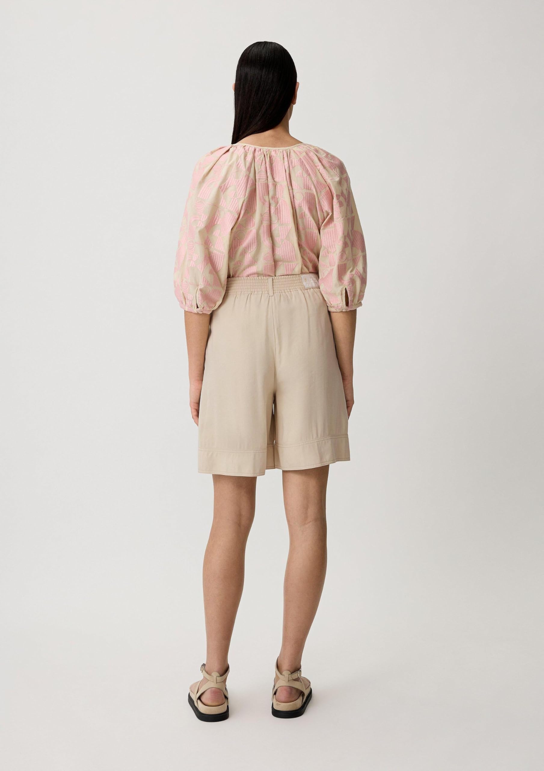 comma-trousers-loose-shorts-twill-beige-gr-46 image 8