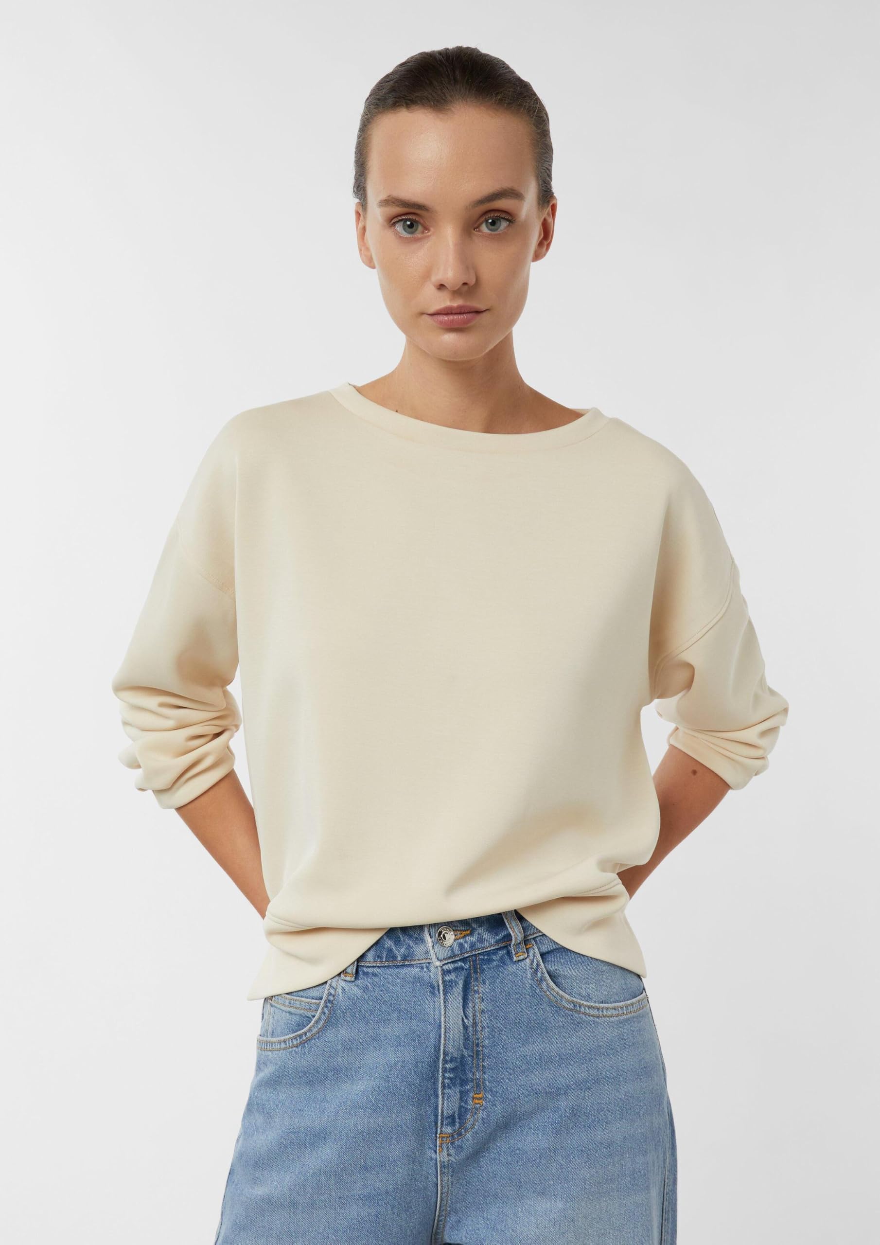 comma-sweatshirt-faltendetail-grey-black-gr-e-44 image 6